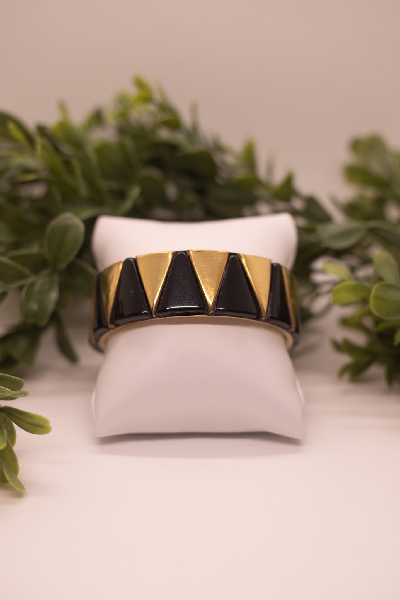 black and gold bangle