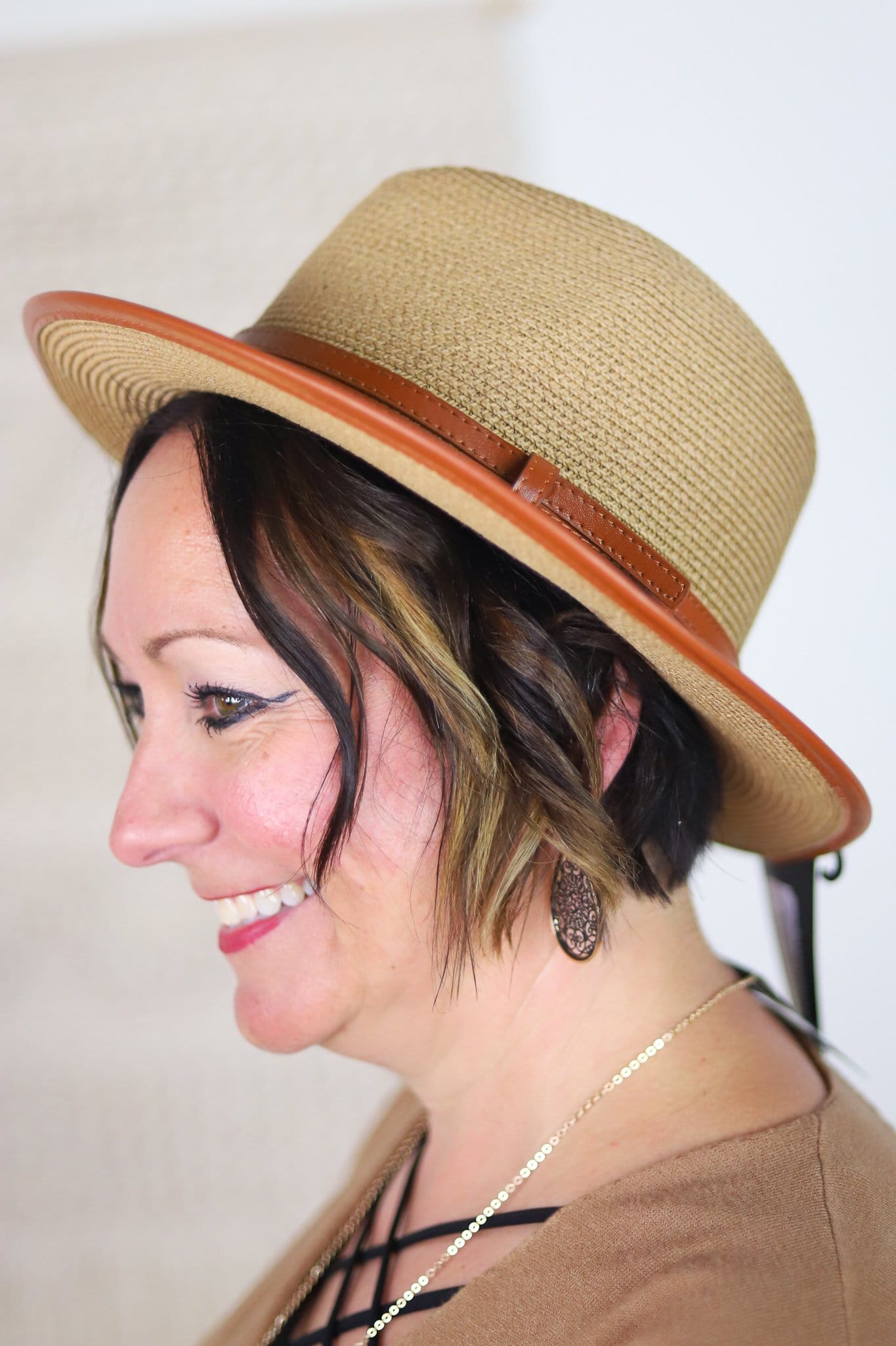 Can't Catch Me Straw Fedora