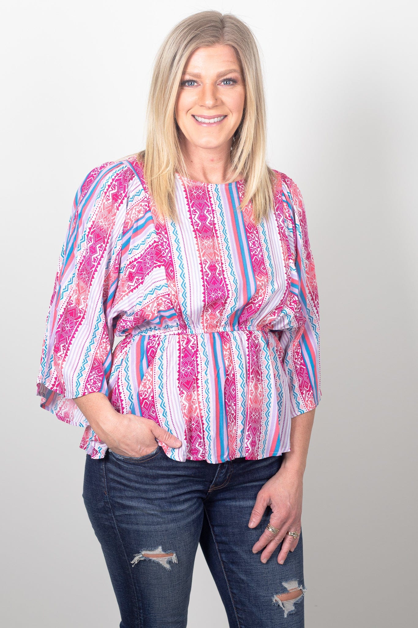 Sunset Pink Blouse