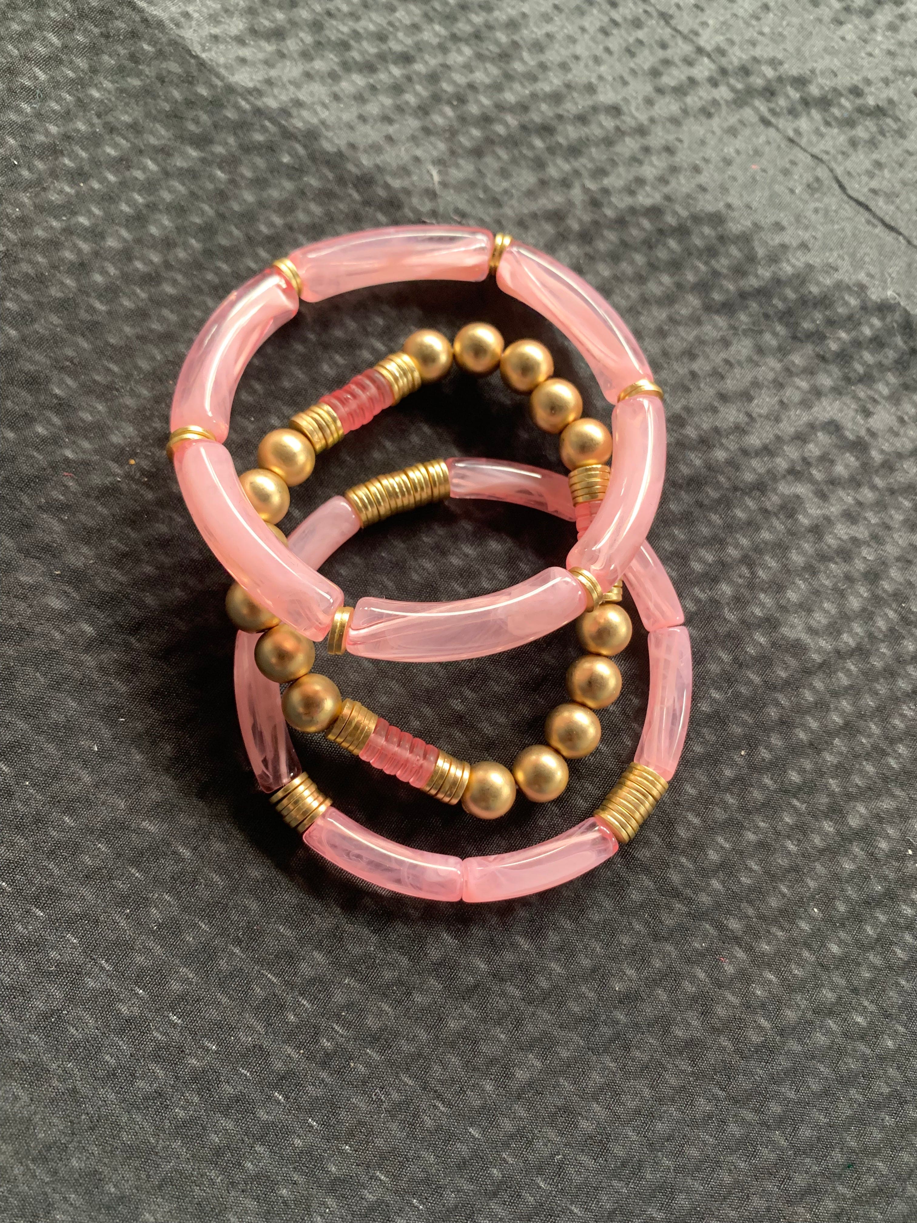 Pink Lemonade Bracelet Set
