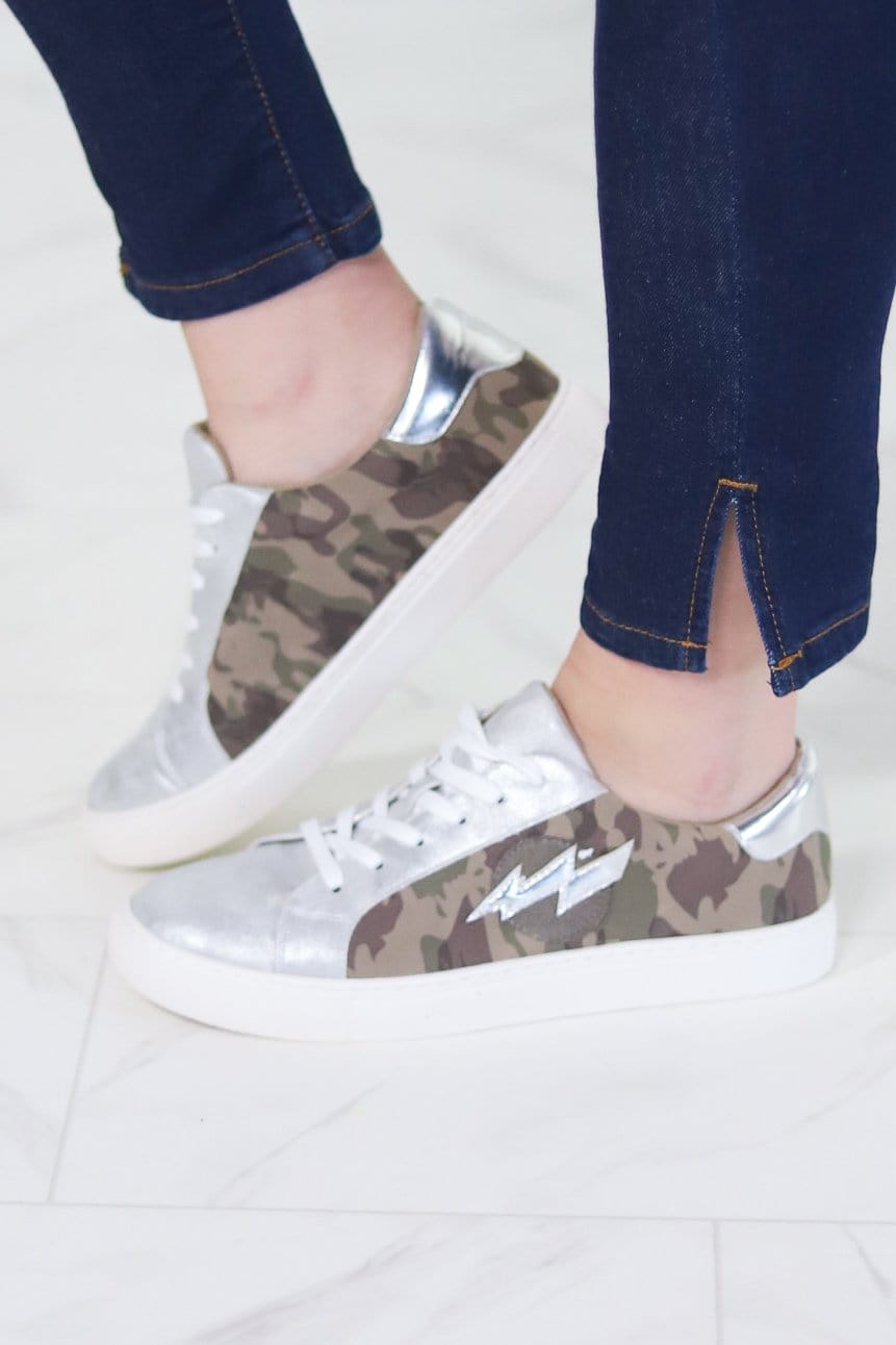 Camo Bolt Sneakers