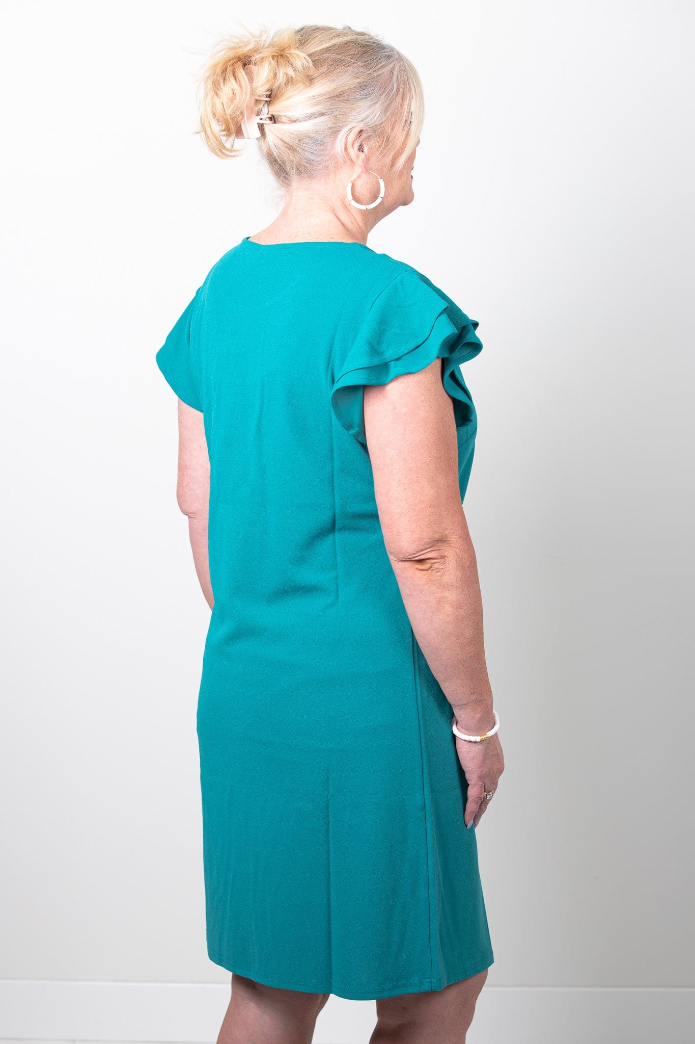 Emerald Nalia Tiered Cap Sleeve Dress