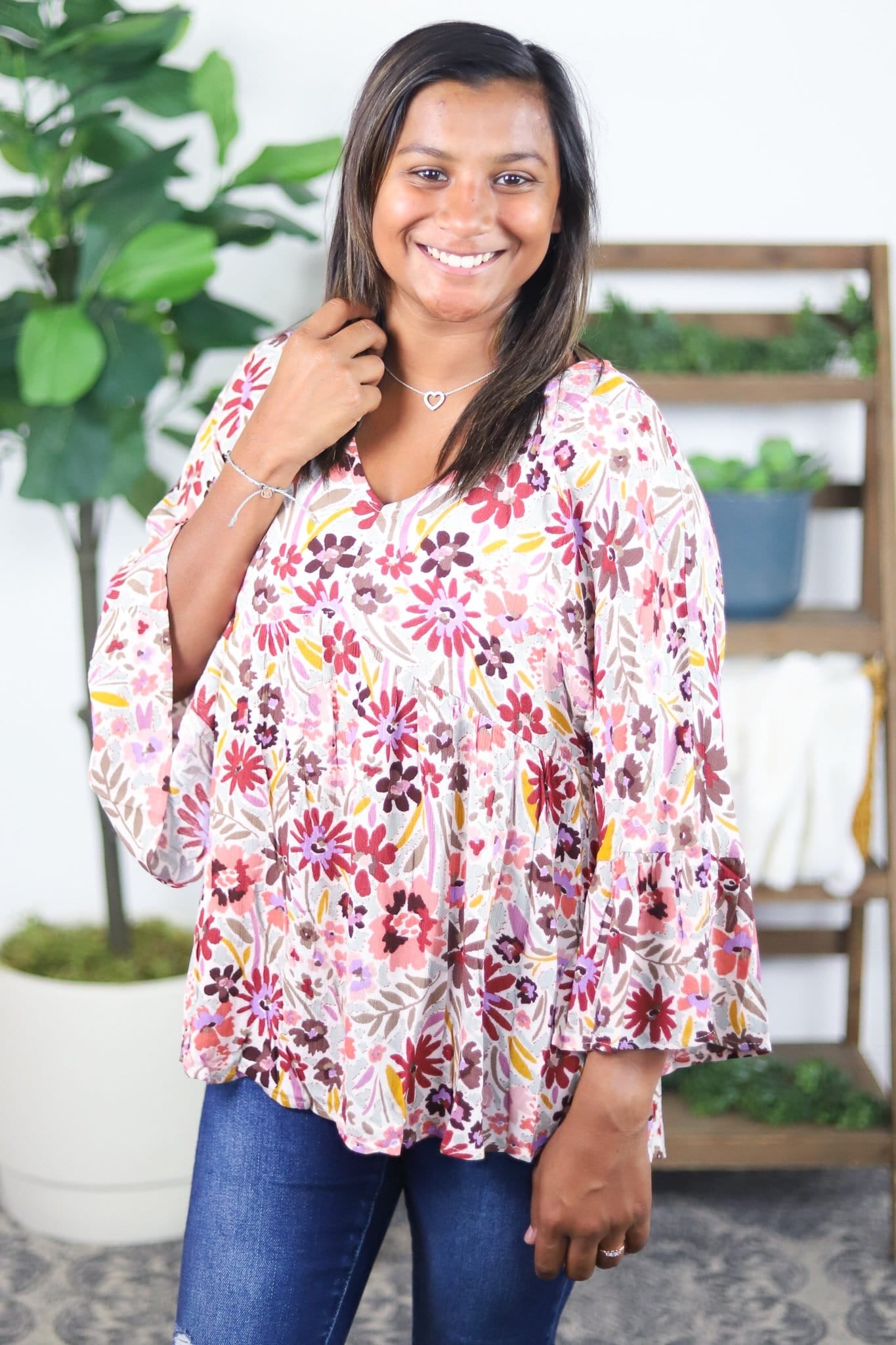 Fields of Floral Blouse