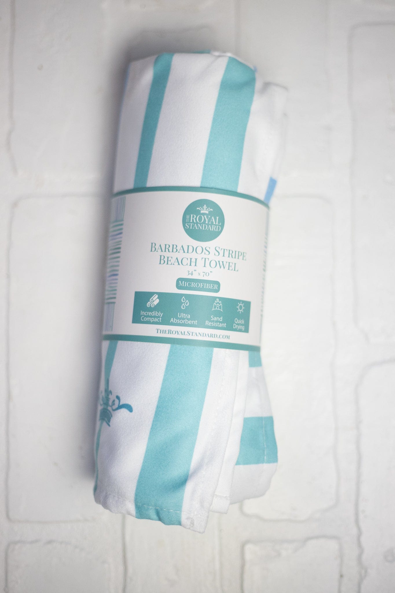 Barbados Stripe Beach Towel - Blue