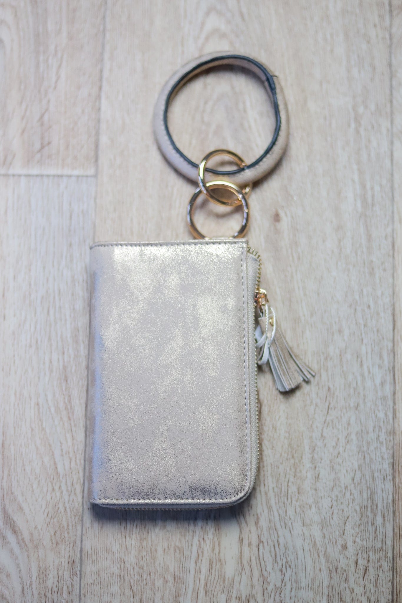 Gold Liv Bangle Wristlet Wallet