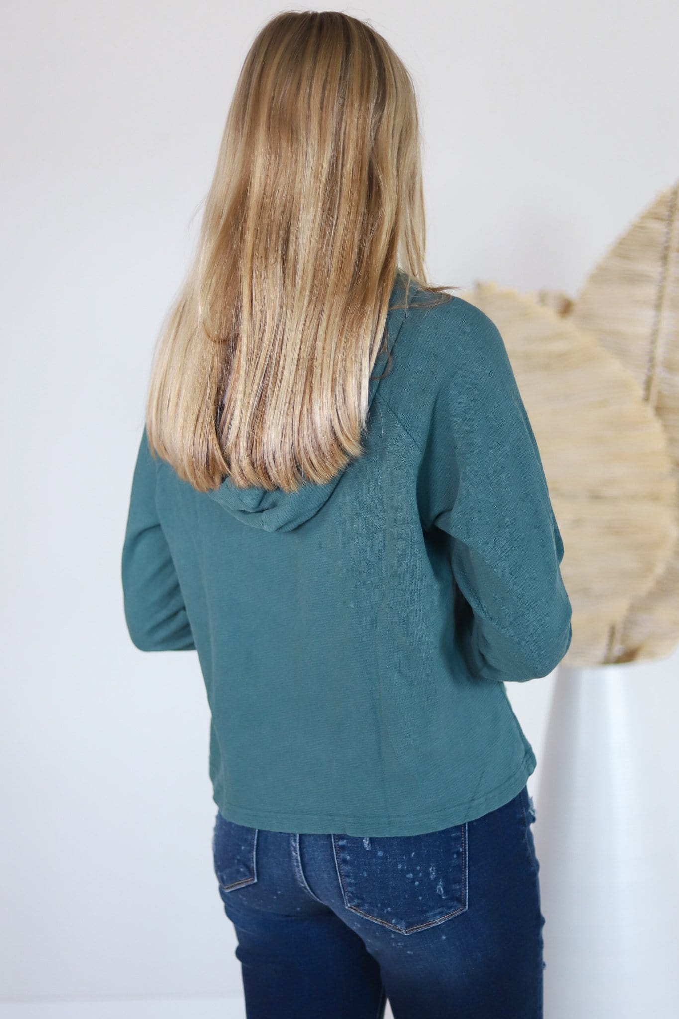 Forest Mineral Washed Hoodie Pullover