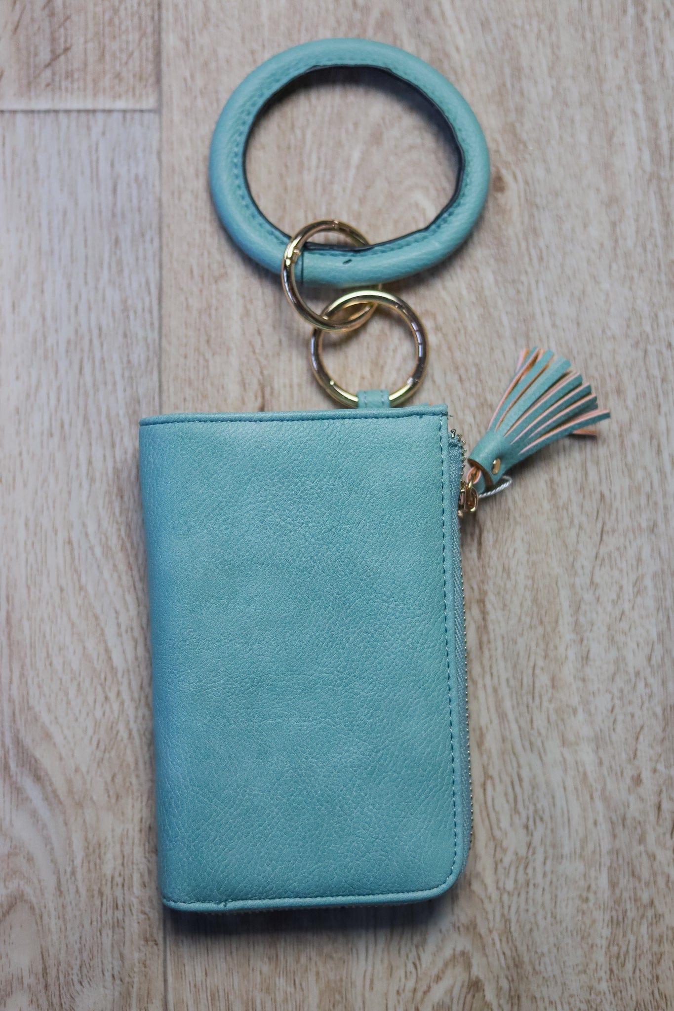 Light Teal Liv Bangle Wristlet Wallet