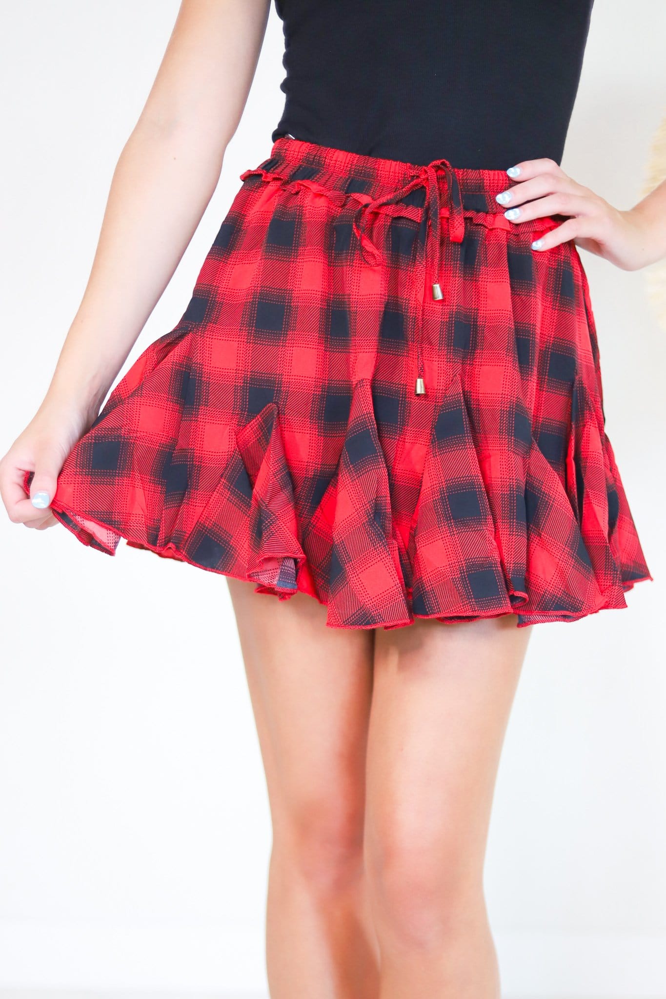 Plaid Skort