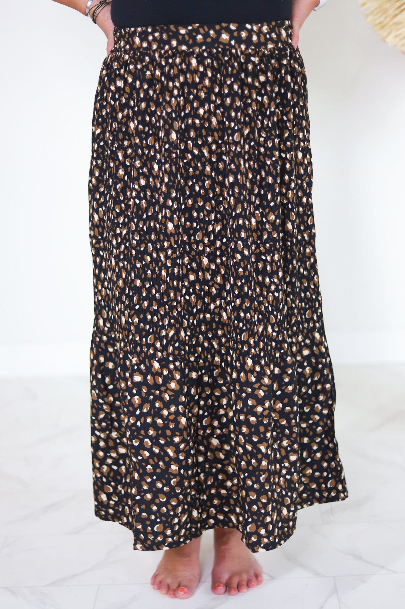Dalmatian Dot Crinkle Skirt