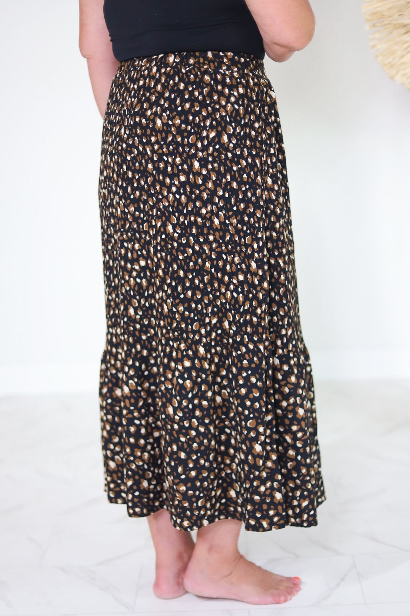Dalmatian Dot Crinkle Skirt