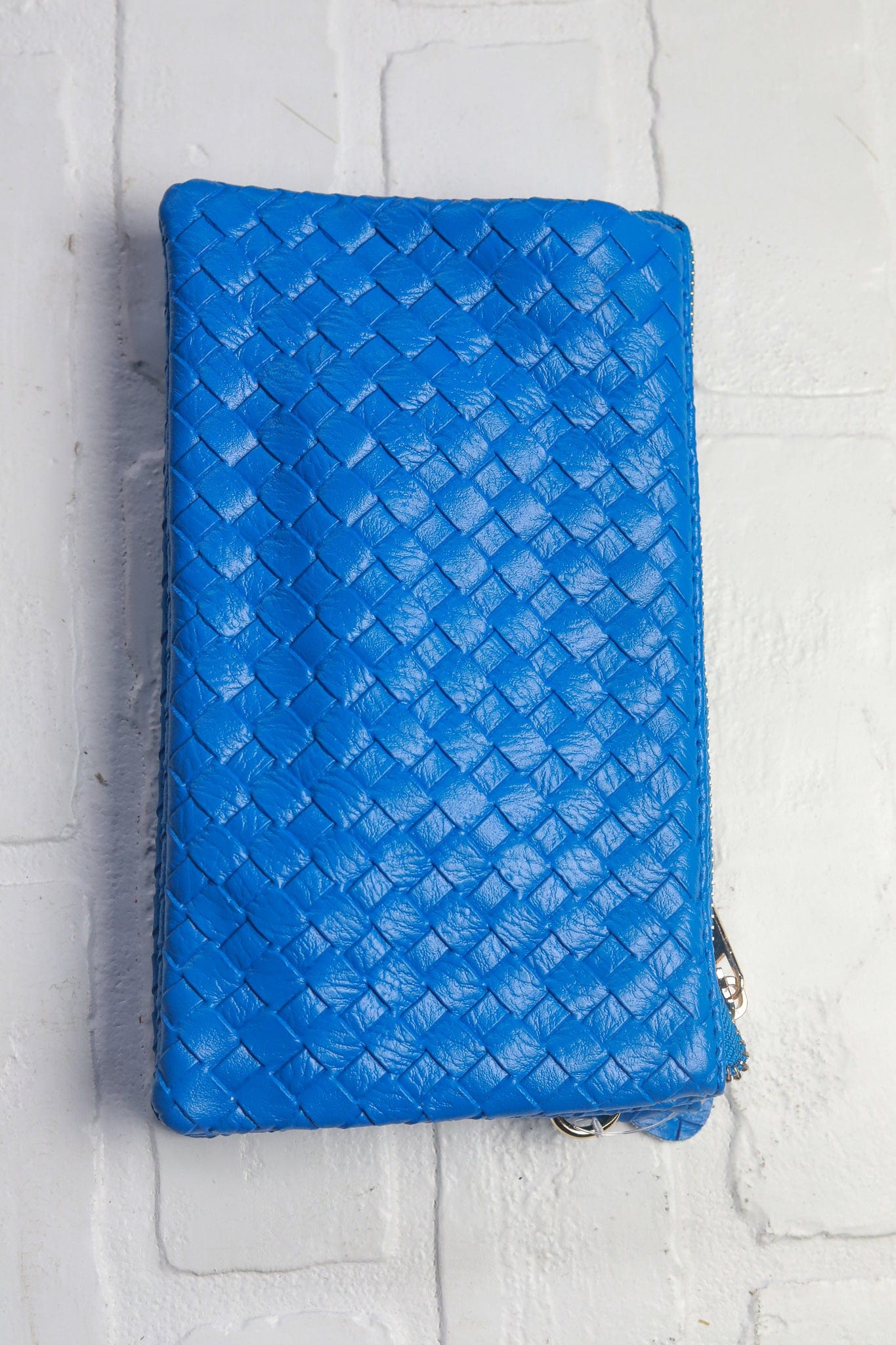 Blue Voyager Woven Crossbody