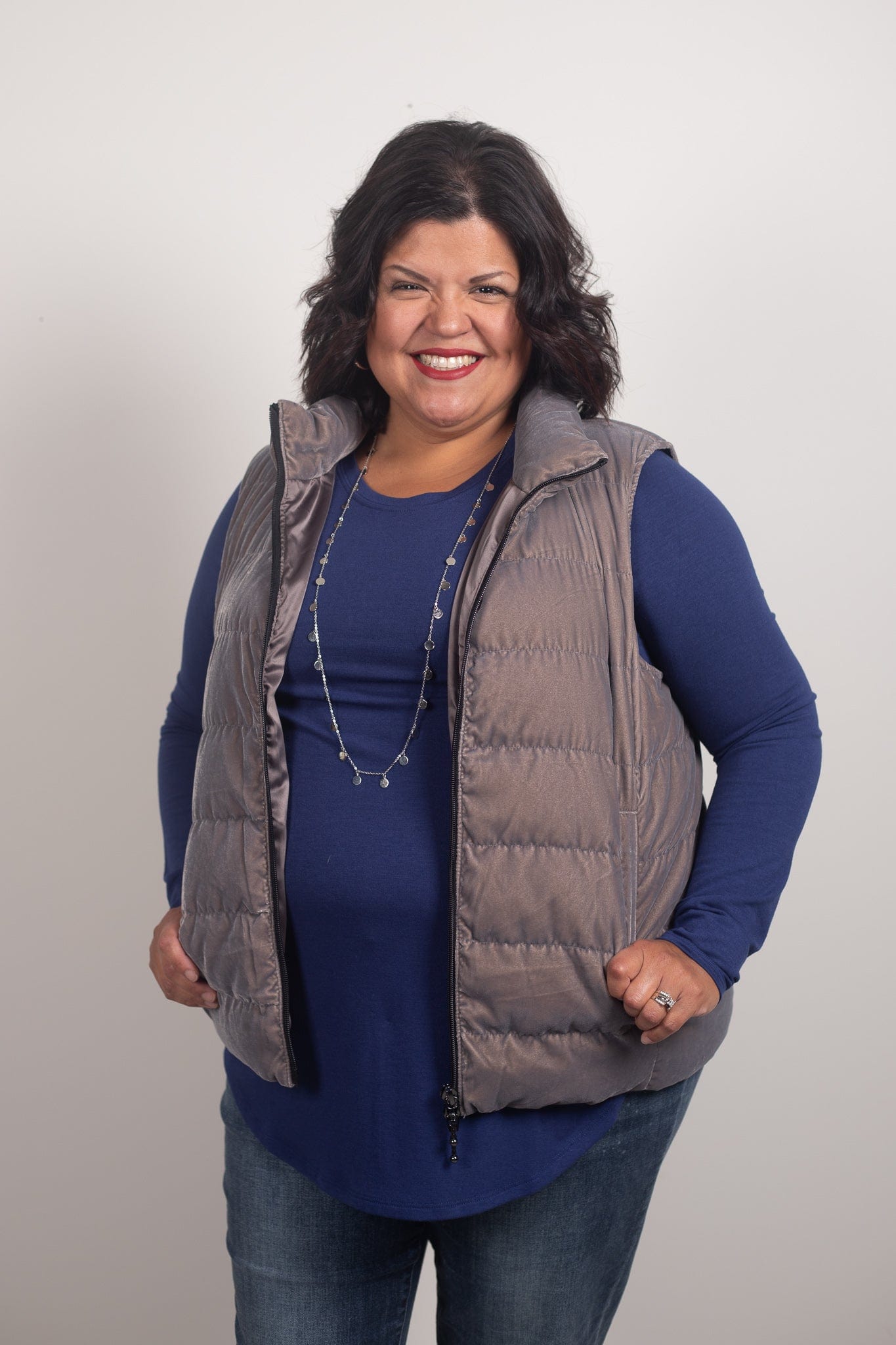 Luxe Velvet Puff Vest