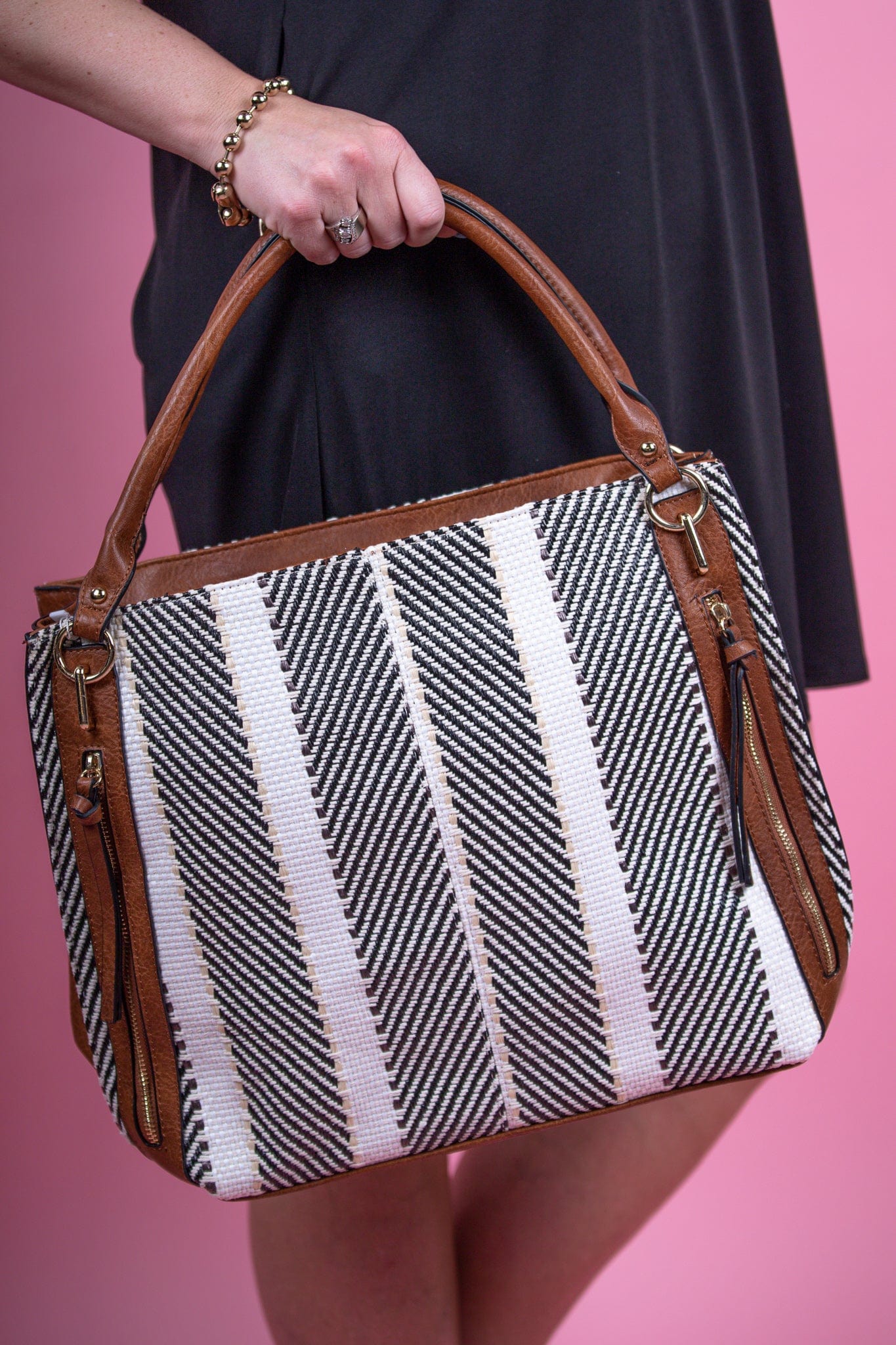 Connar Striped Tote