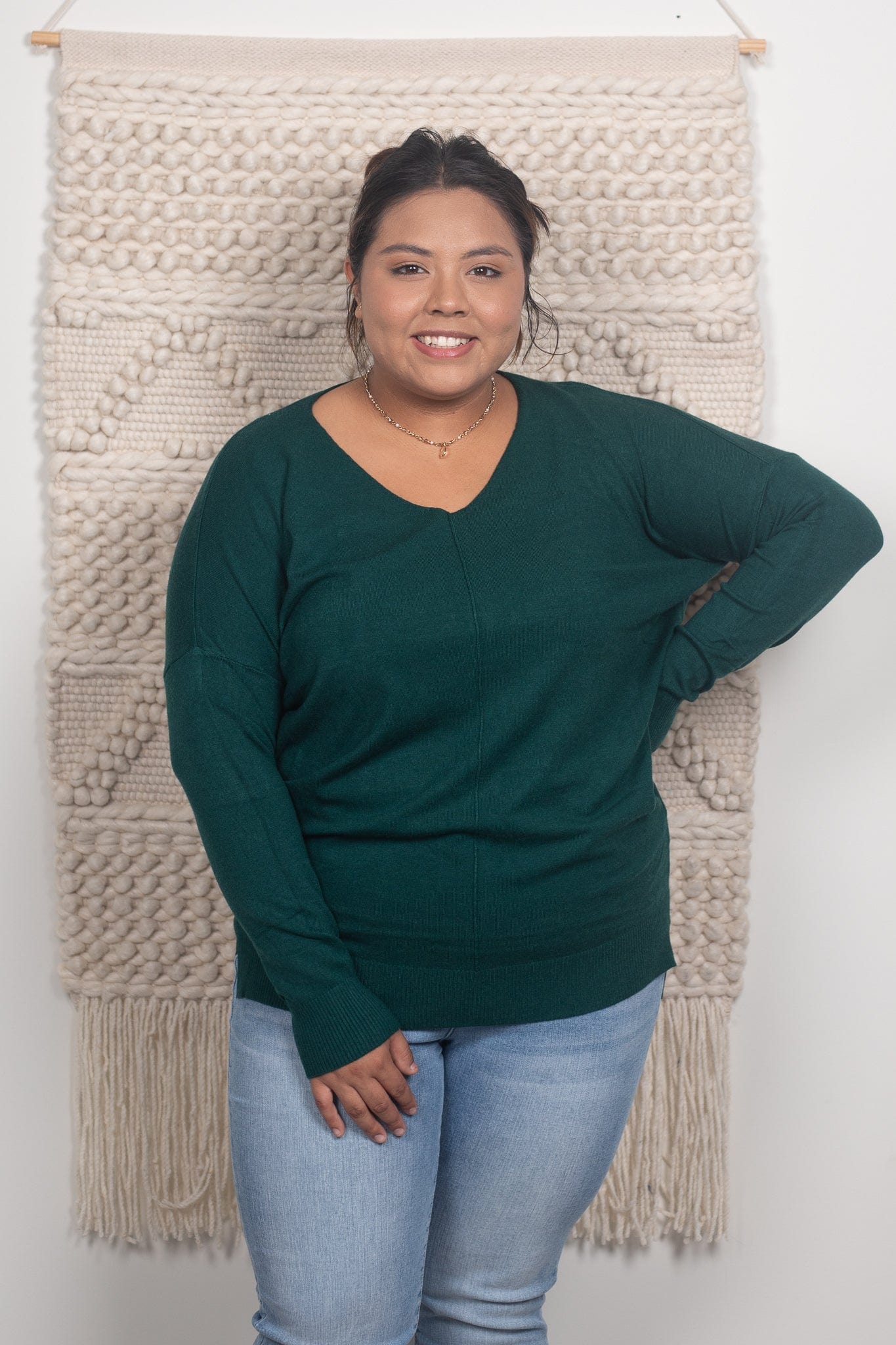 Evergreen V-Neck Sweater