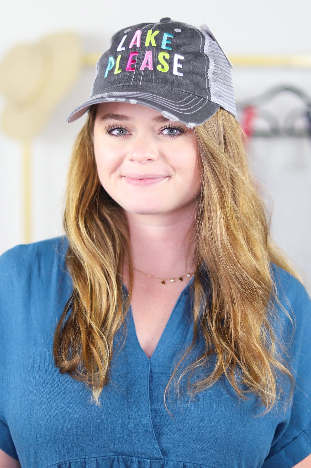 Lake Please Trucker Hat