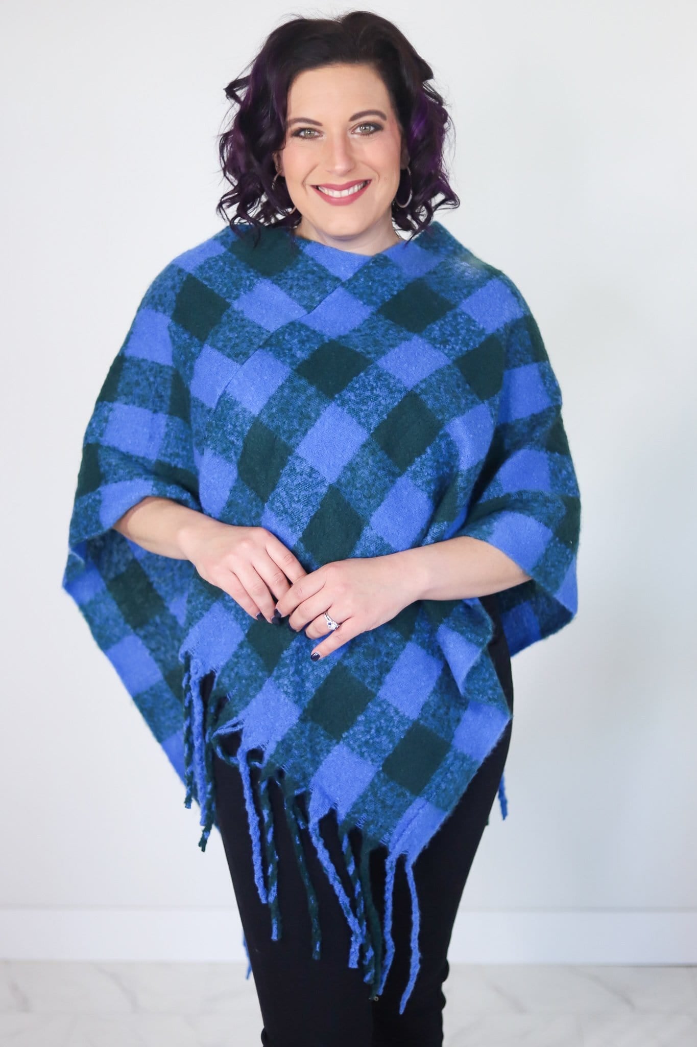 Buffalo Plaid Poncho