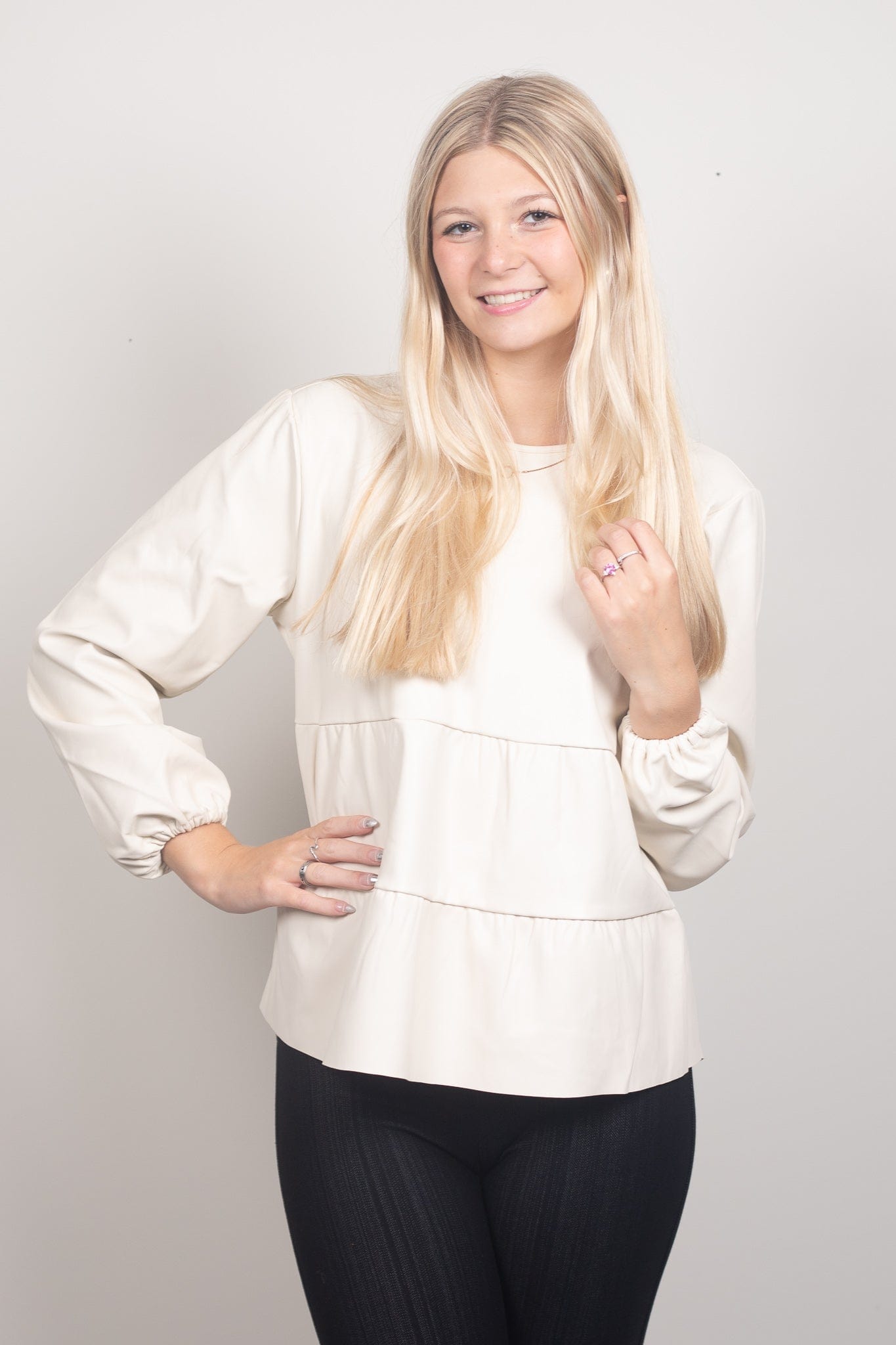 Cream Lovie Top