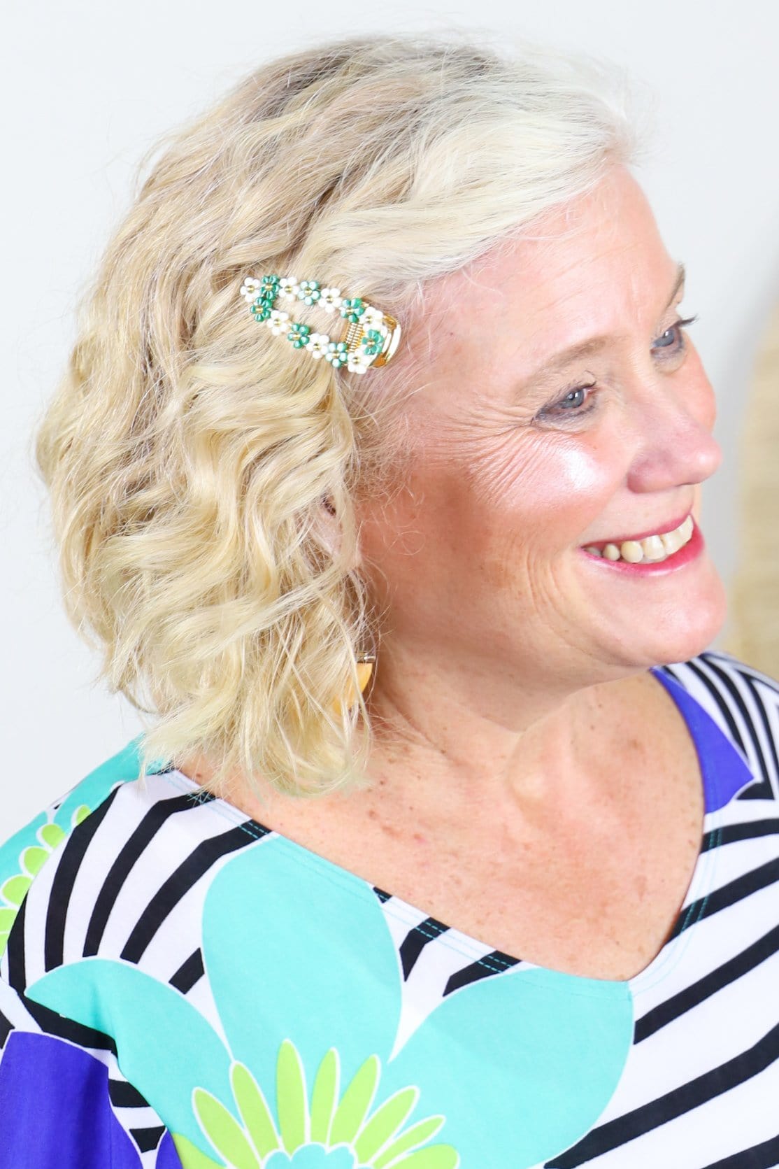 Turquoise Beaded Hair Pin