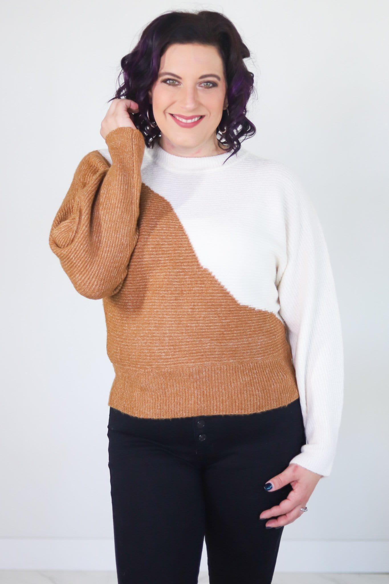 Camel & Ivory Sweater