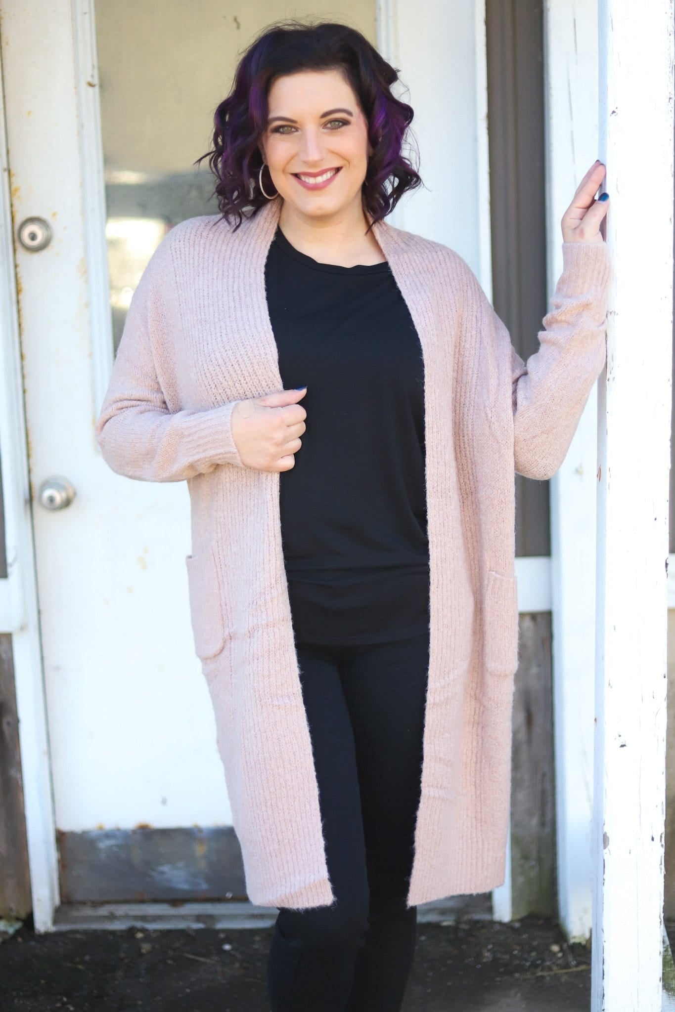 Marbled Pocket Cardigan