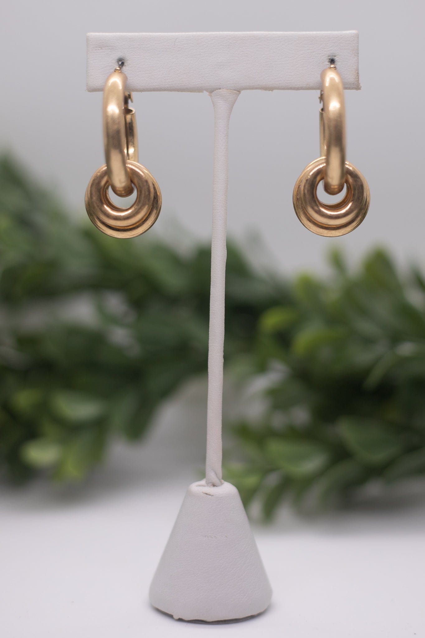 Gold Multi Circle Vintage Hoop