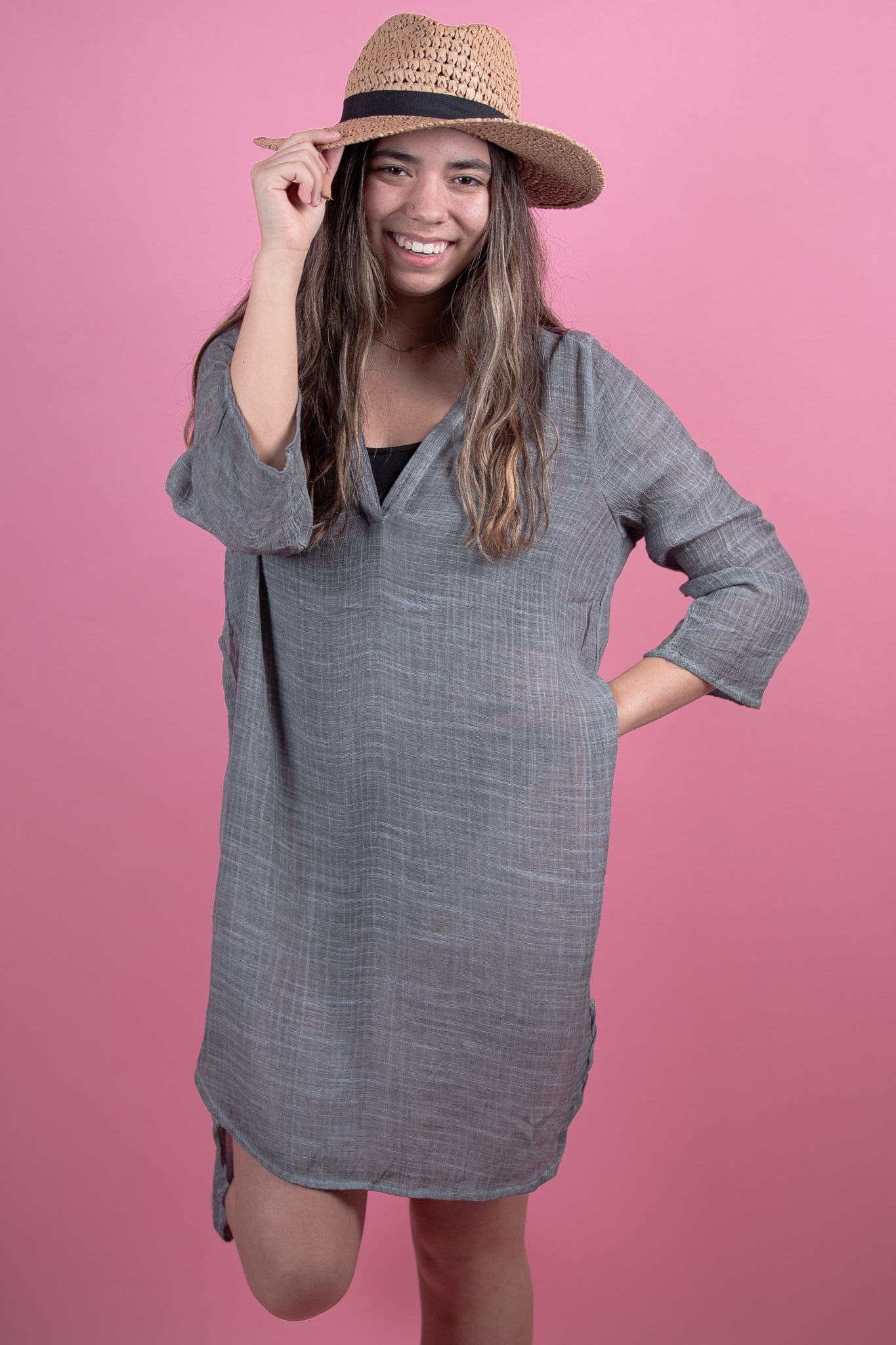 Gray Tunic Cover-Up