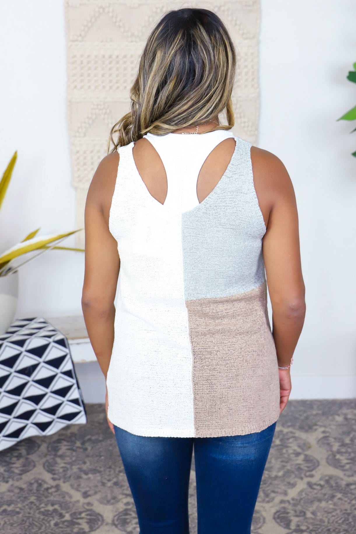 Taupe Multi Knit Tank