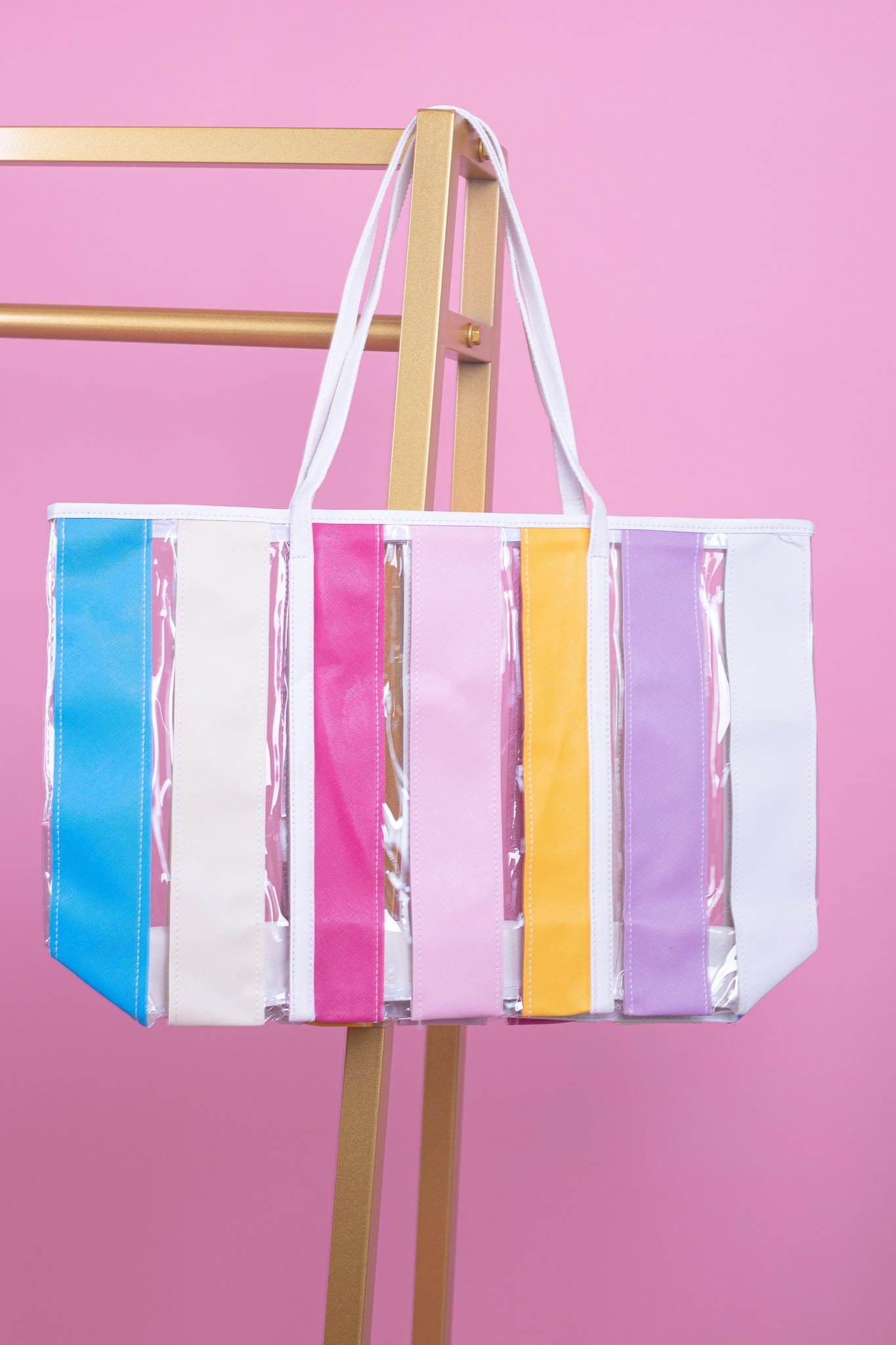 Rainbow Stripe Tote Bag
