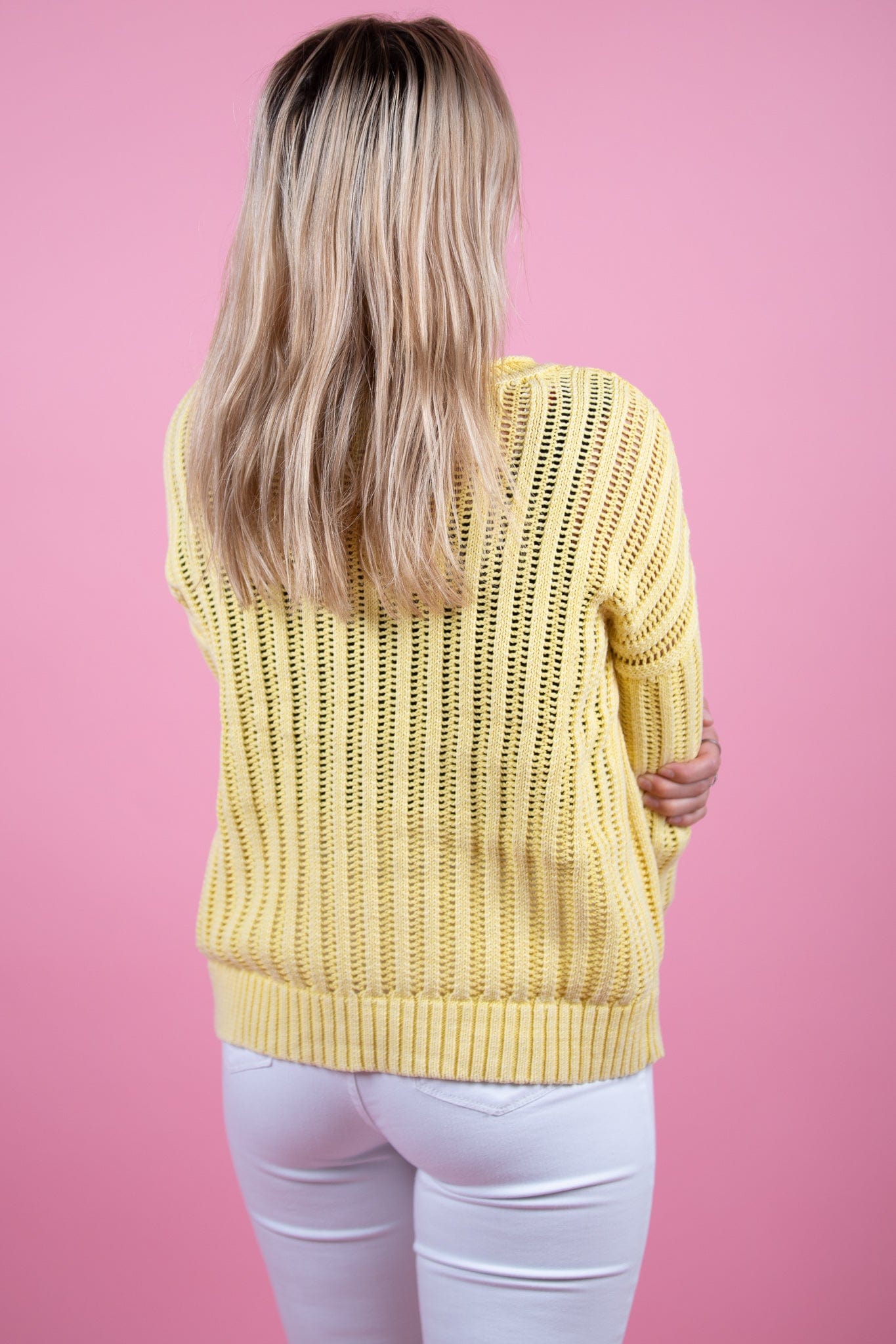 Buttercup 3/4 Sleeve Rib Sweater