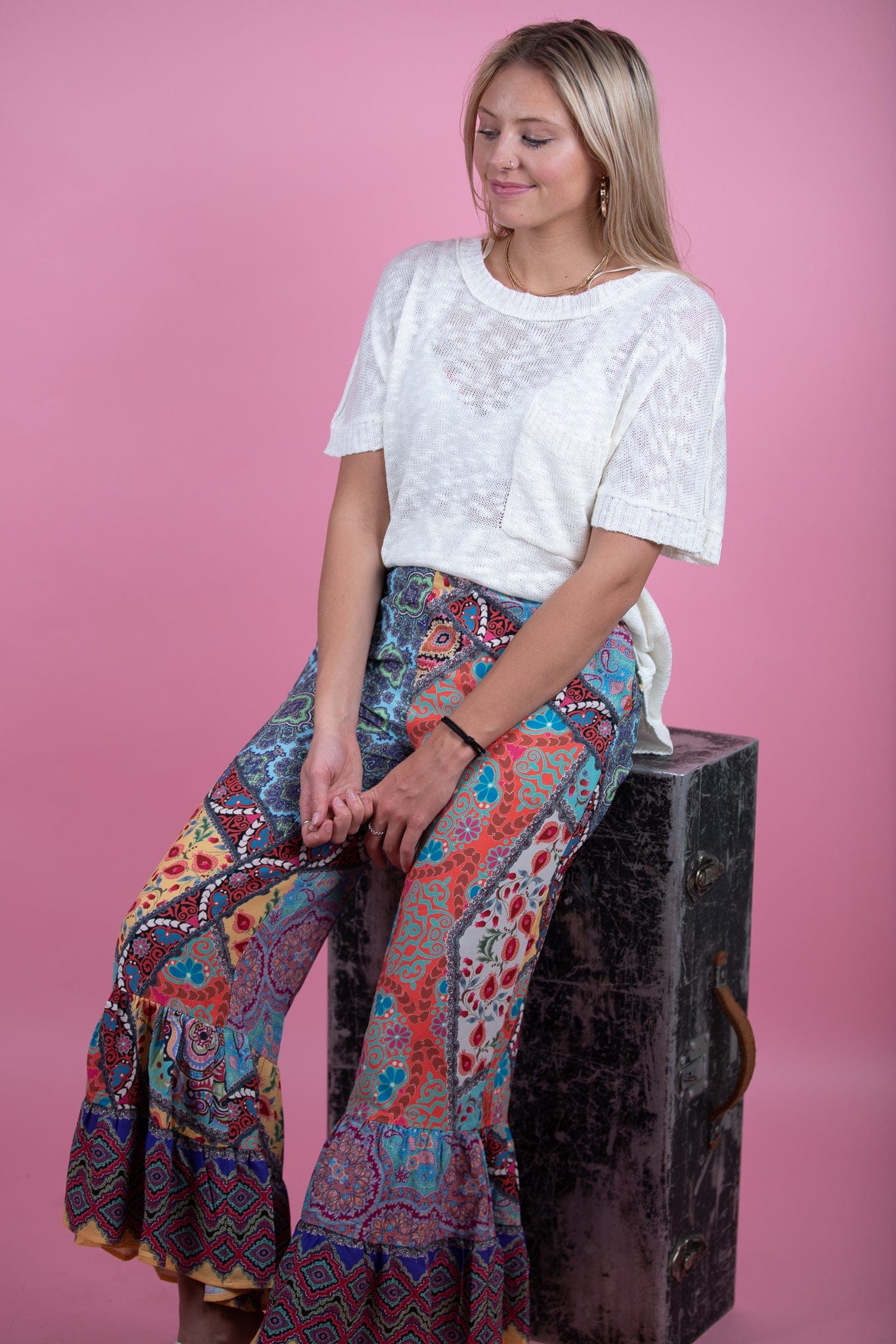 Mango Print Party Pant