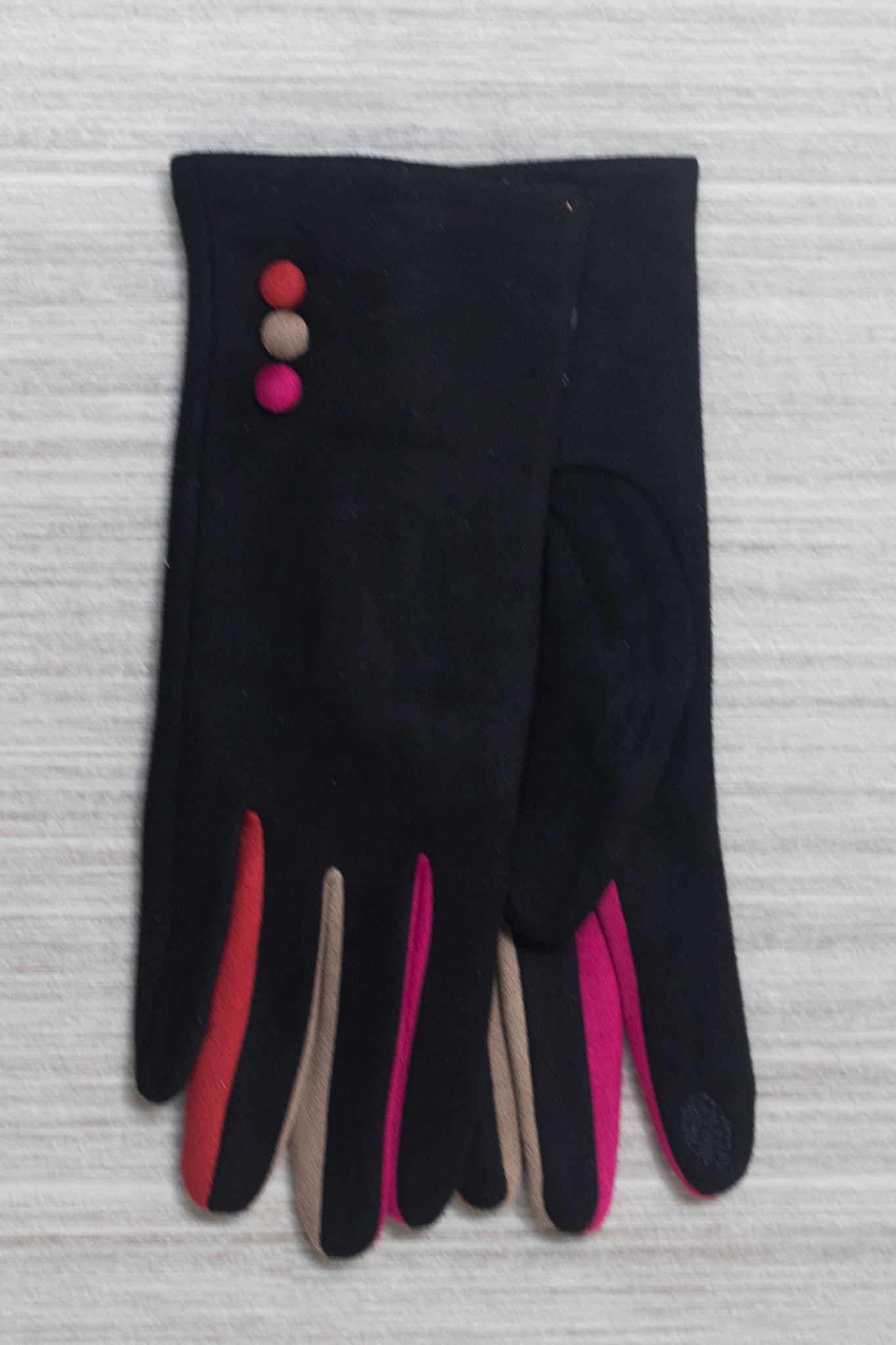 Black Pink Cosmos Gloves