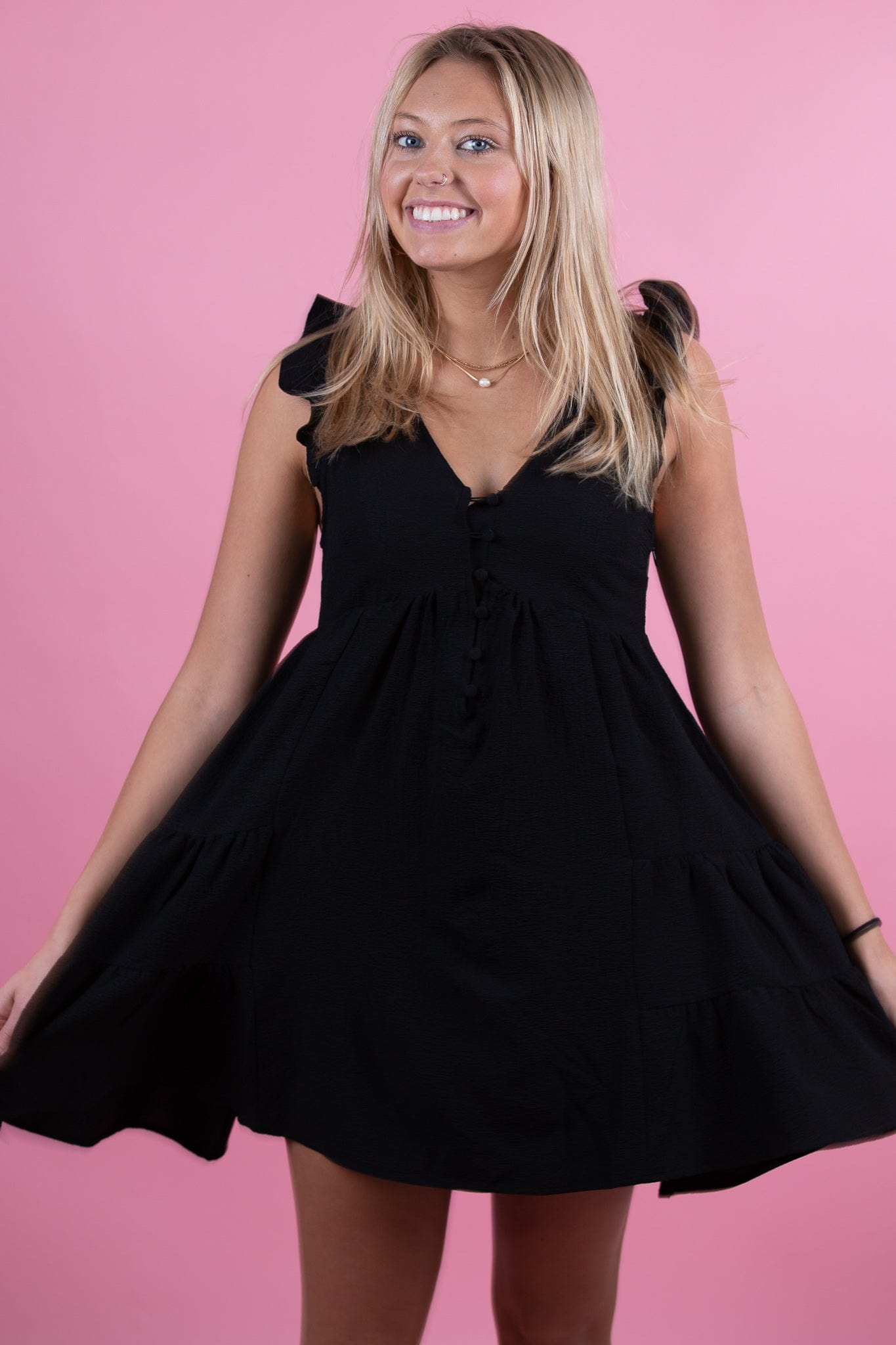 Midi black dress