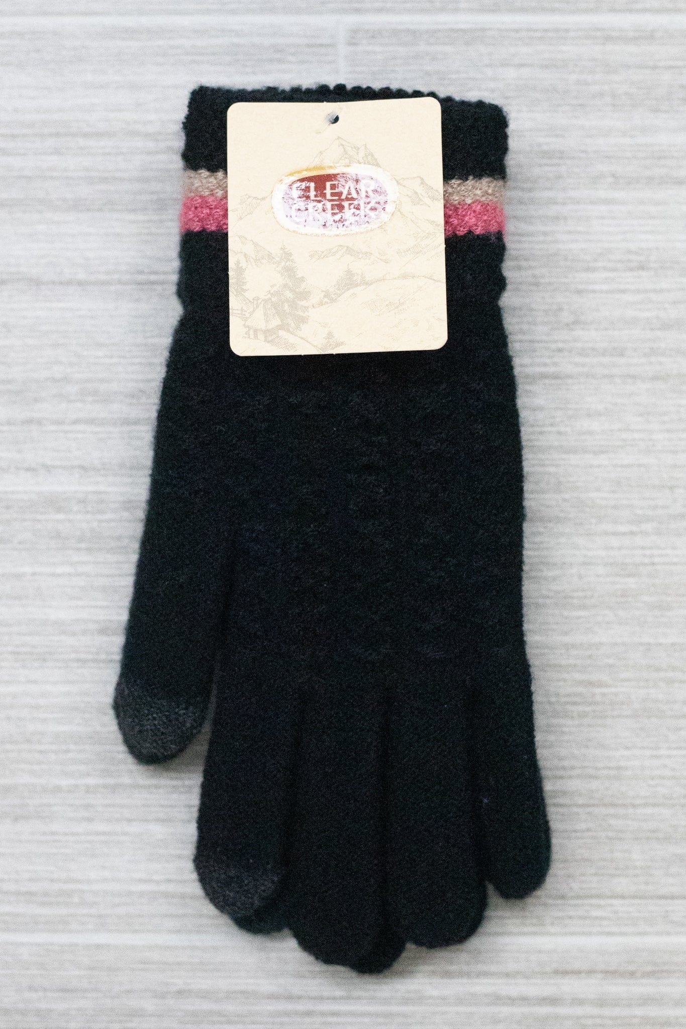 Black Fashion Texting Glove