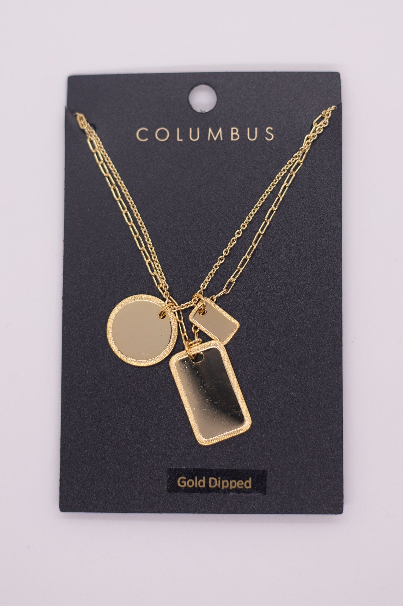 Tag Trio Gold Necklace