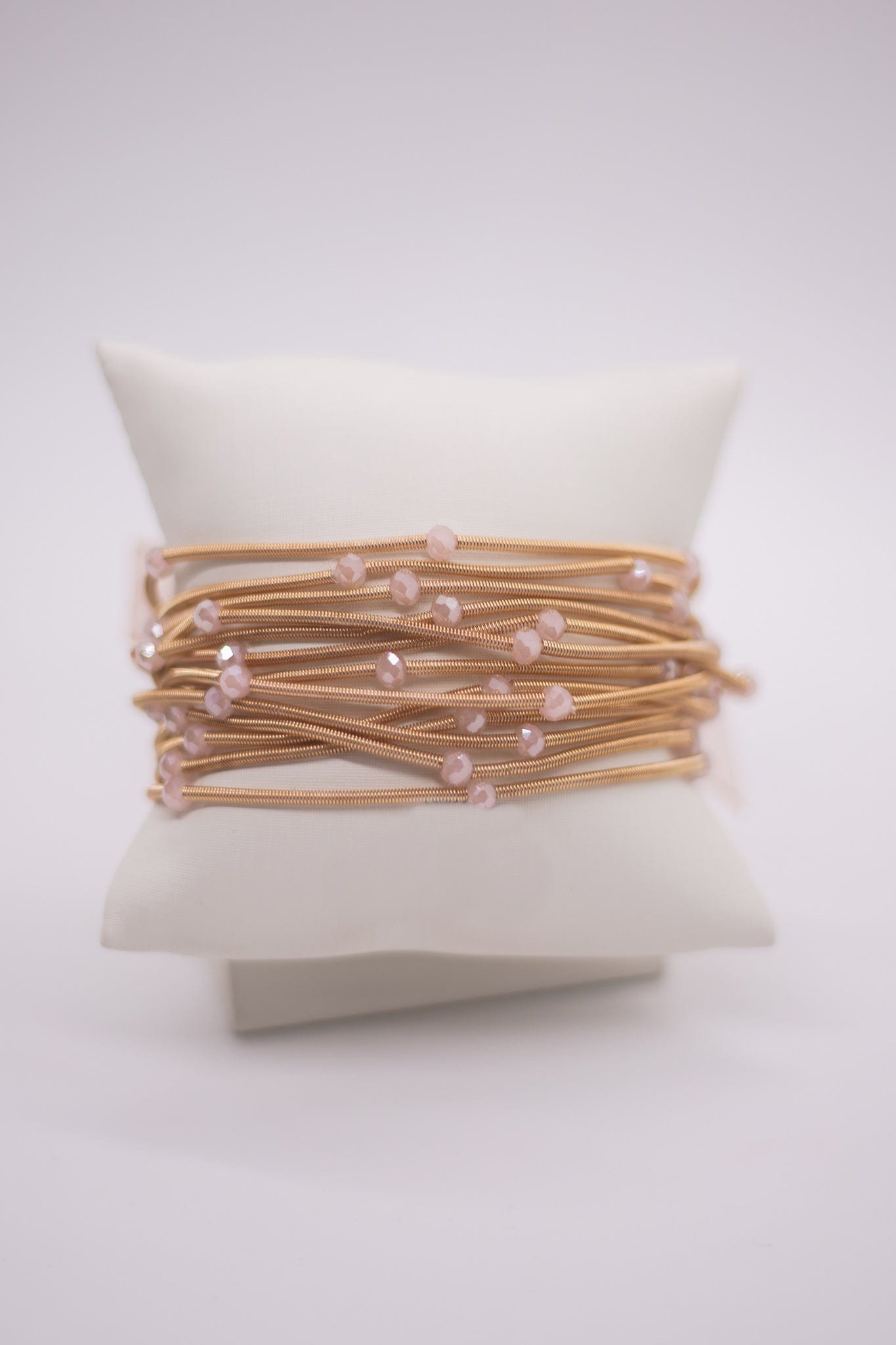 Pink Guitar String Bracelet Set