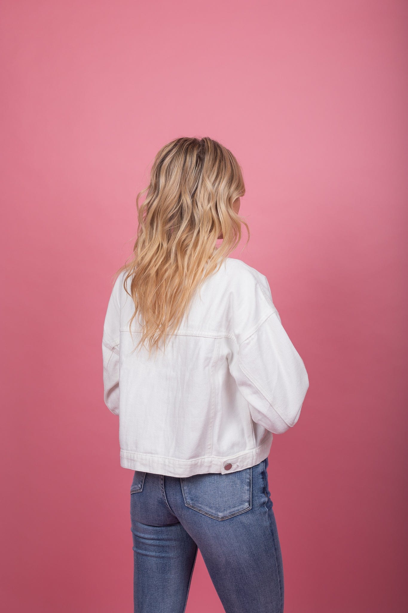 Ivory Denim Jacket