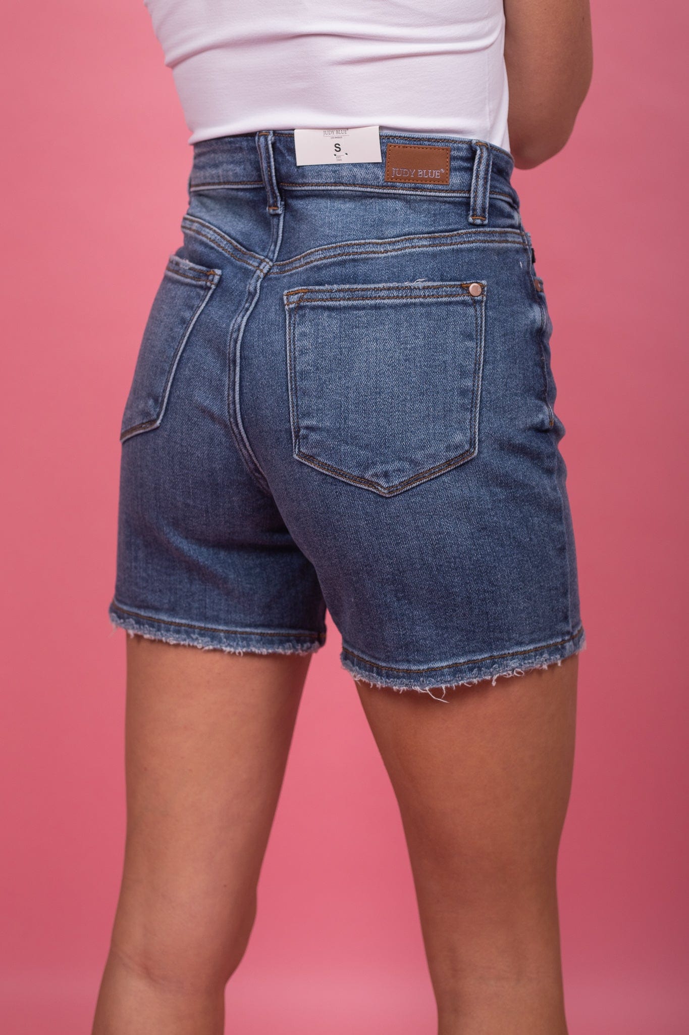 Dark Mid Thigh Length Shorts