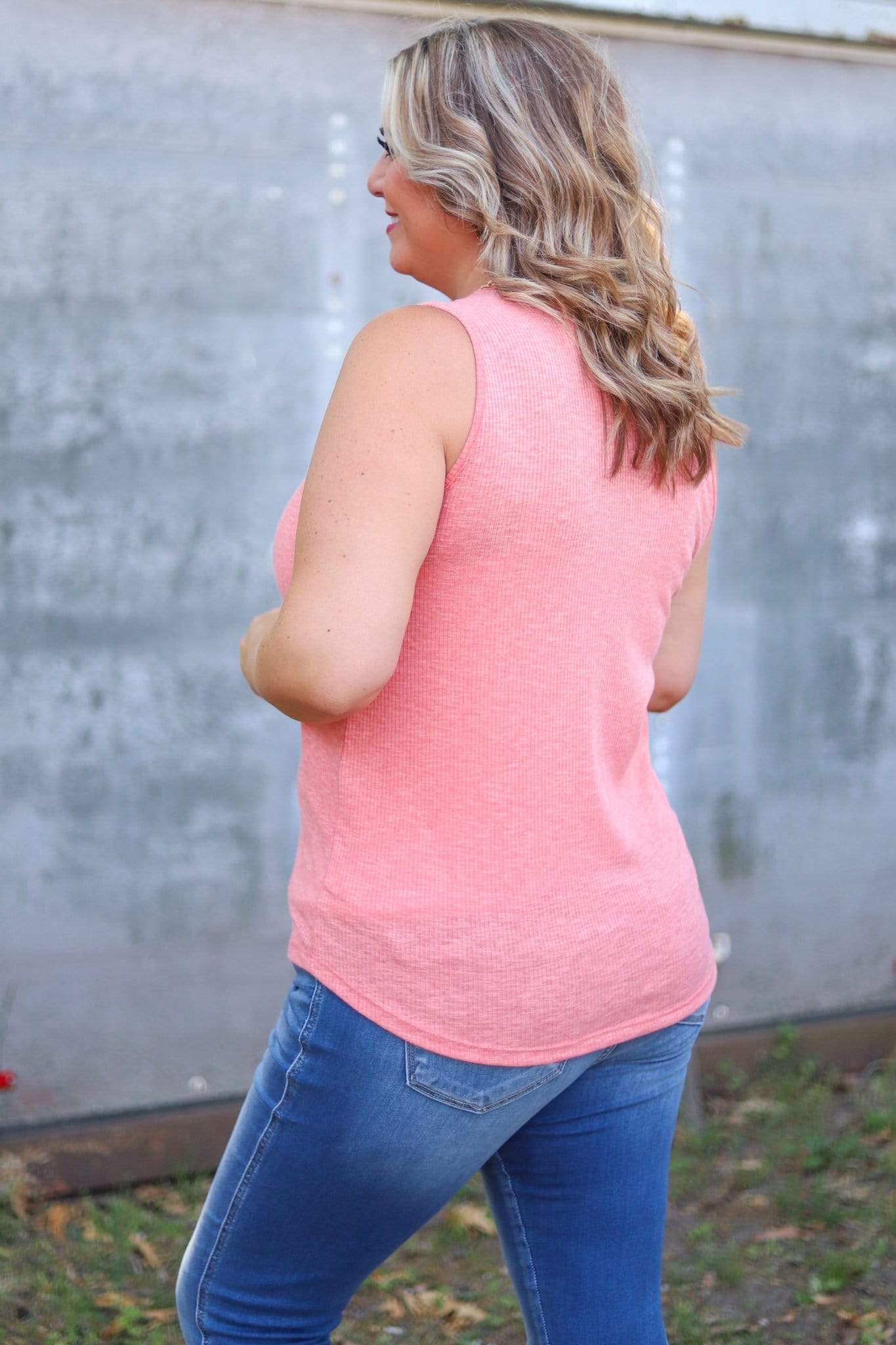 Button Front Tank