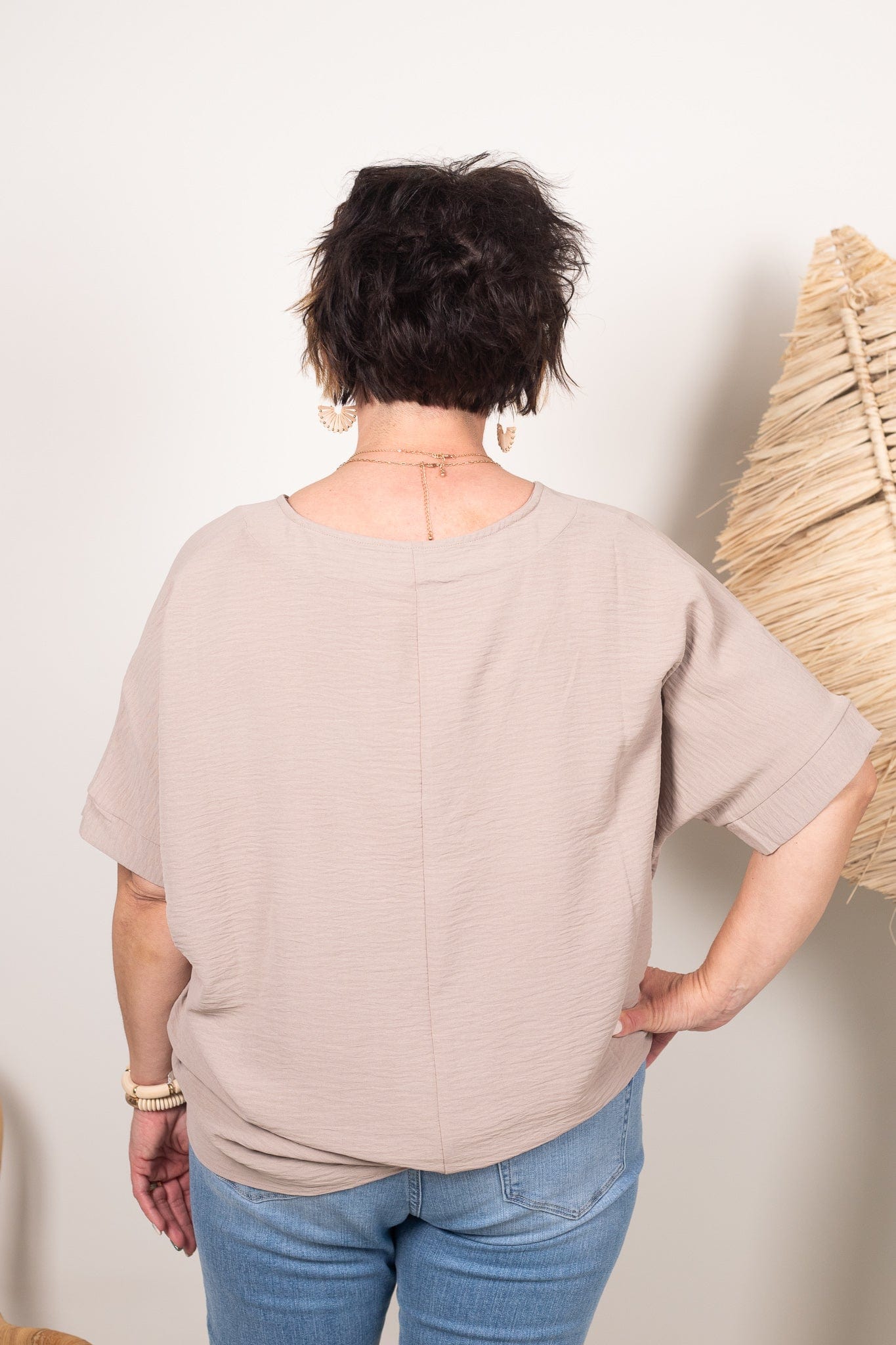 Mocha Breezy Blouse