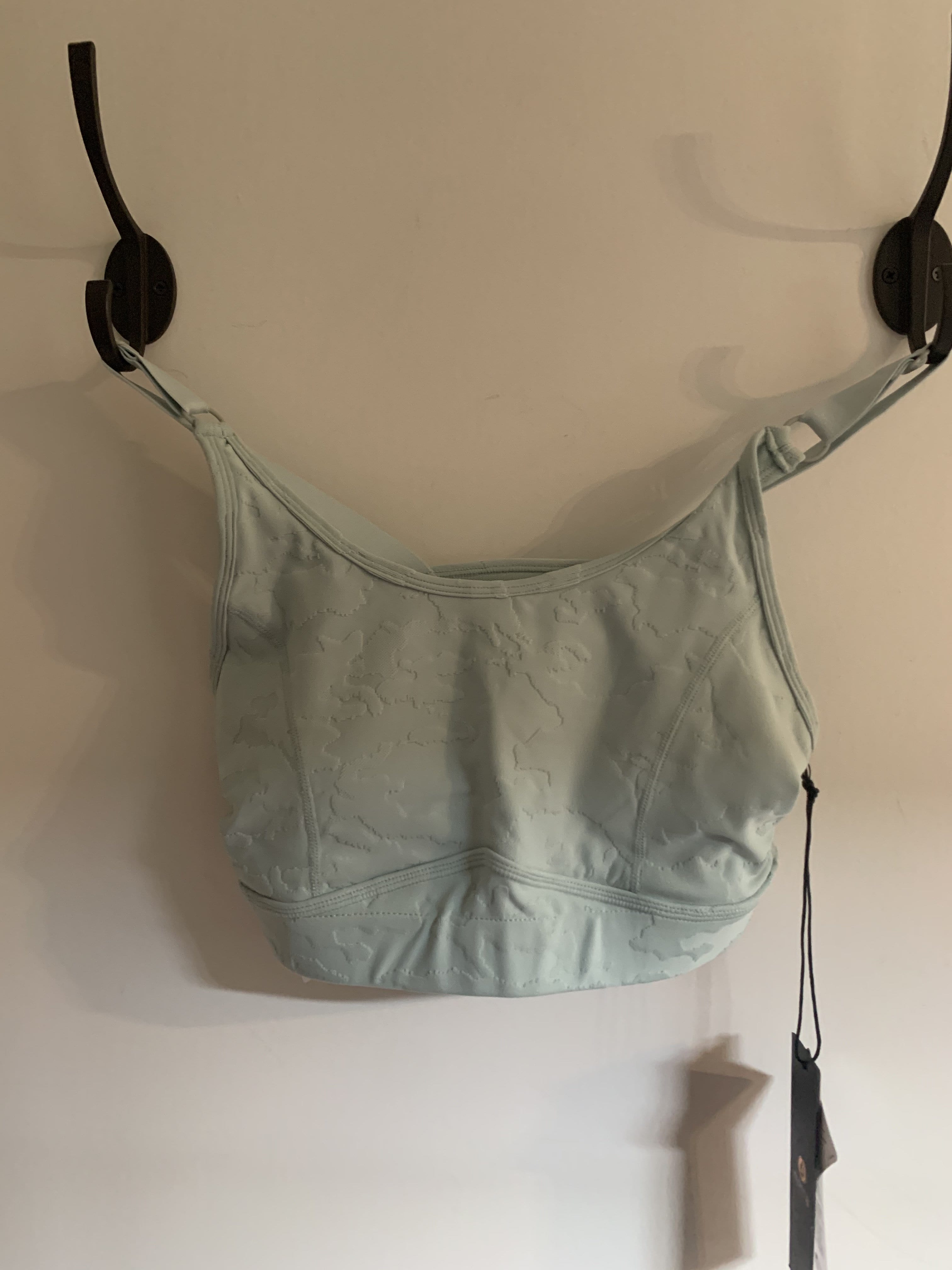 Surf Textured Camo Peekaboo Sports Bra