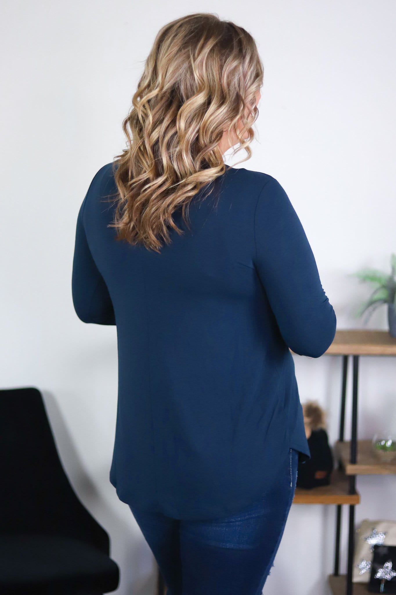 Long Sleeve Vneck - Staple Colors