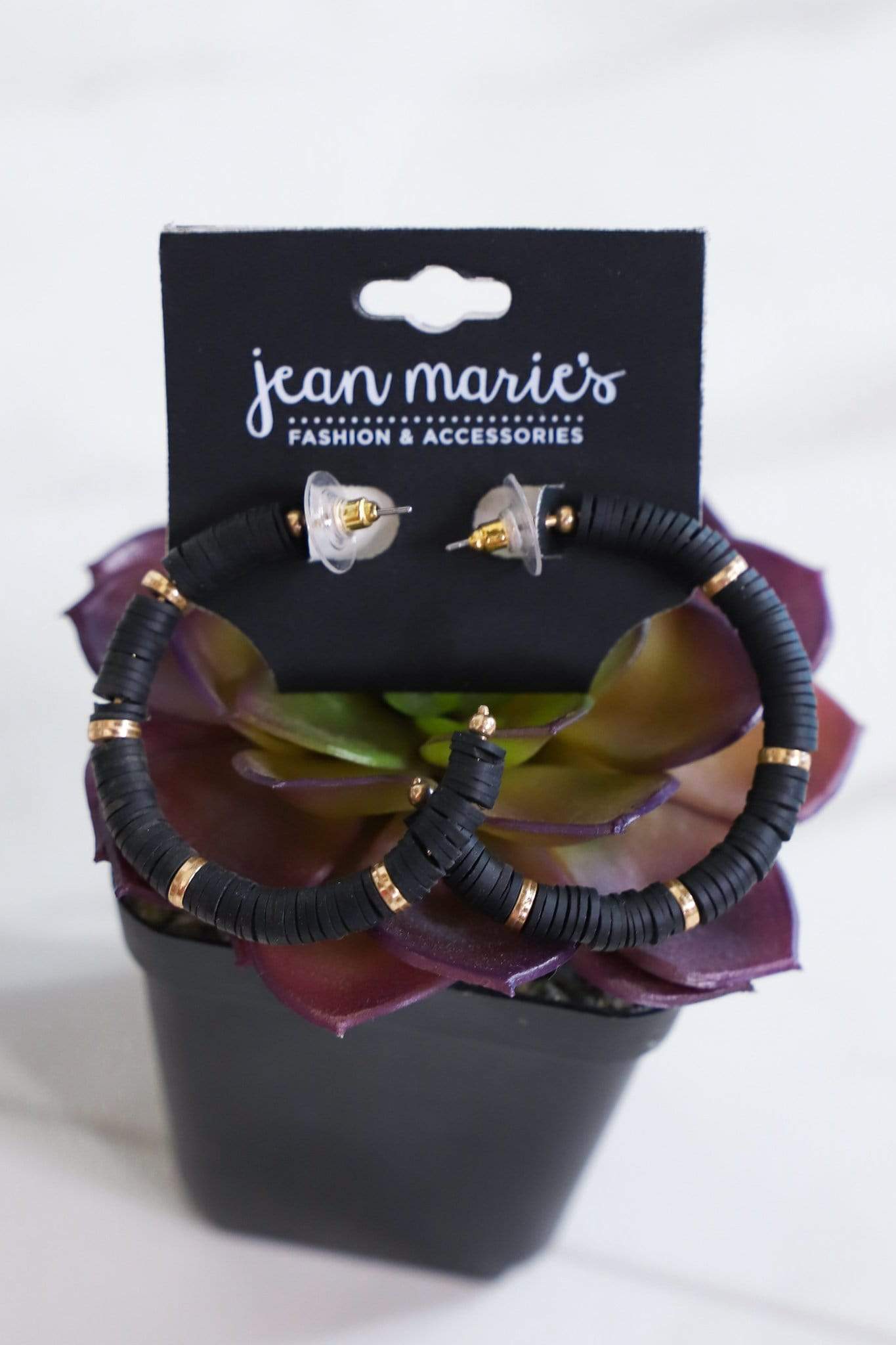 Disc Hoop Earring