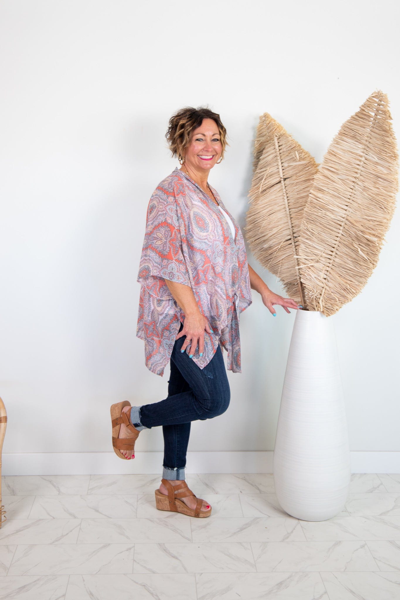Creamsicle Paisley Kimono