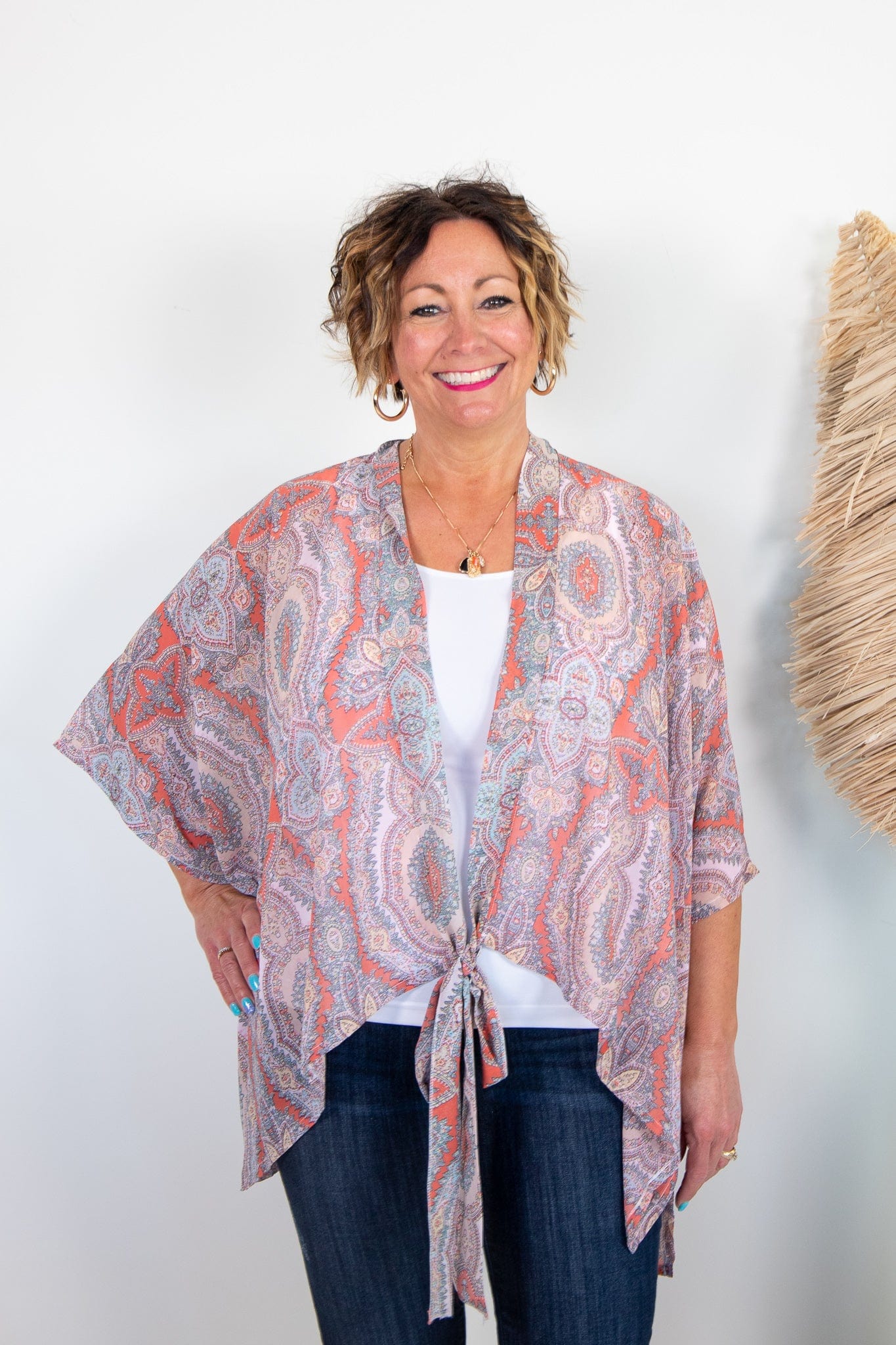 Creamsicle Paisley Kimono