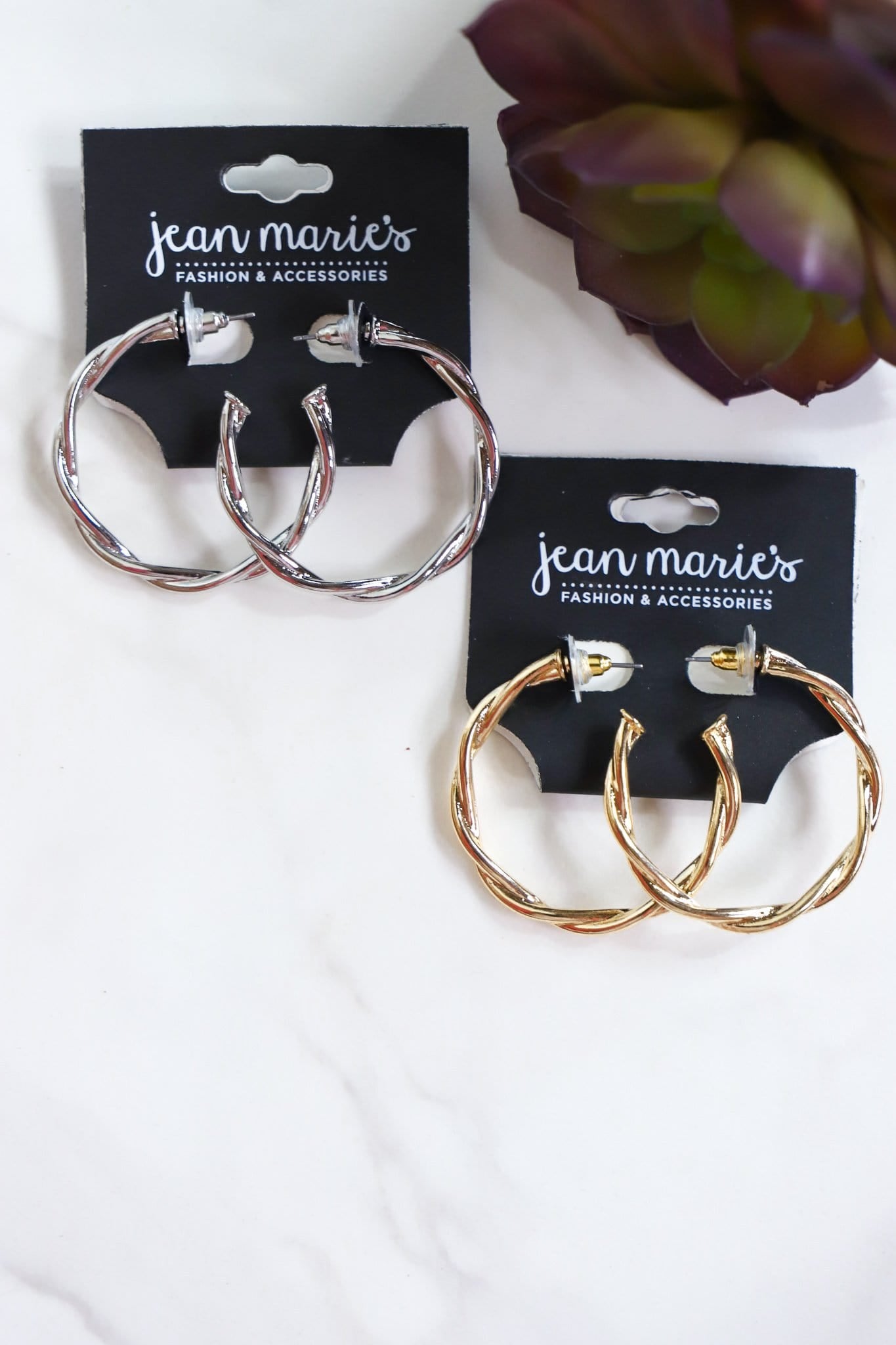 Braided Hoop Earring