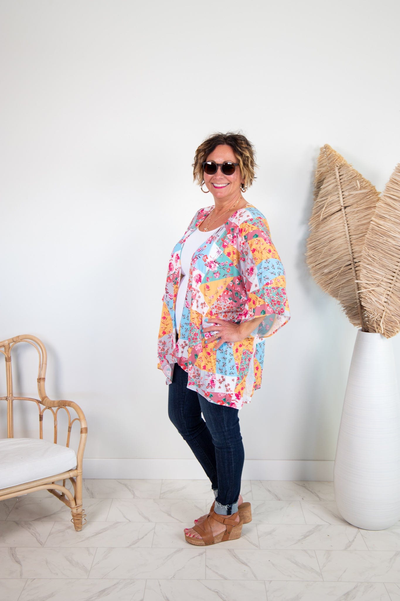 Honey Floral Kimono