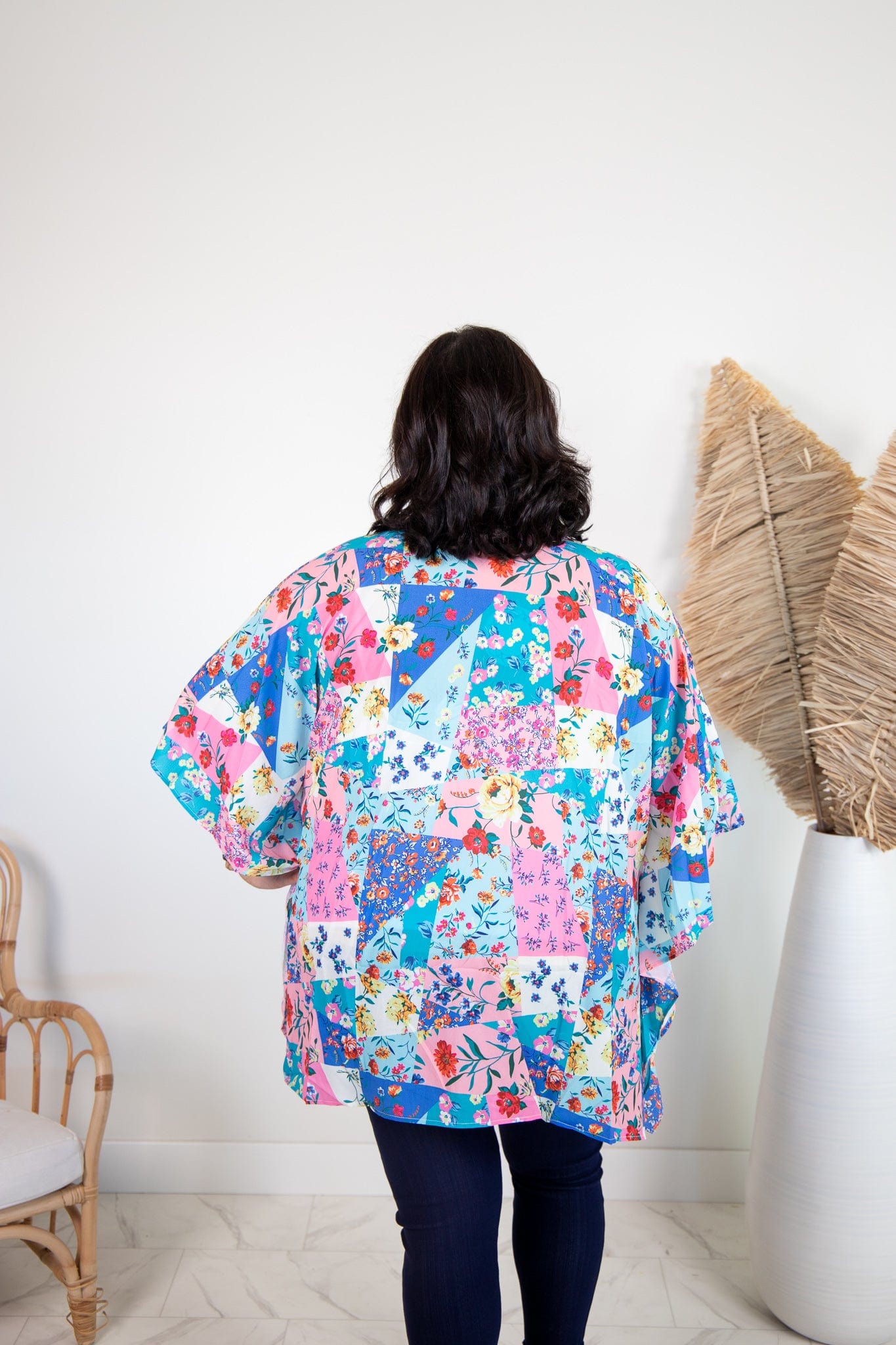 Periwinkle Floral Kimono