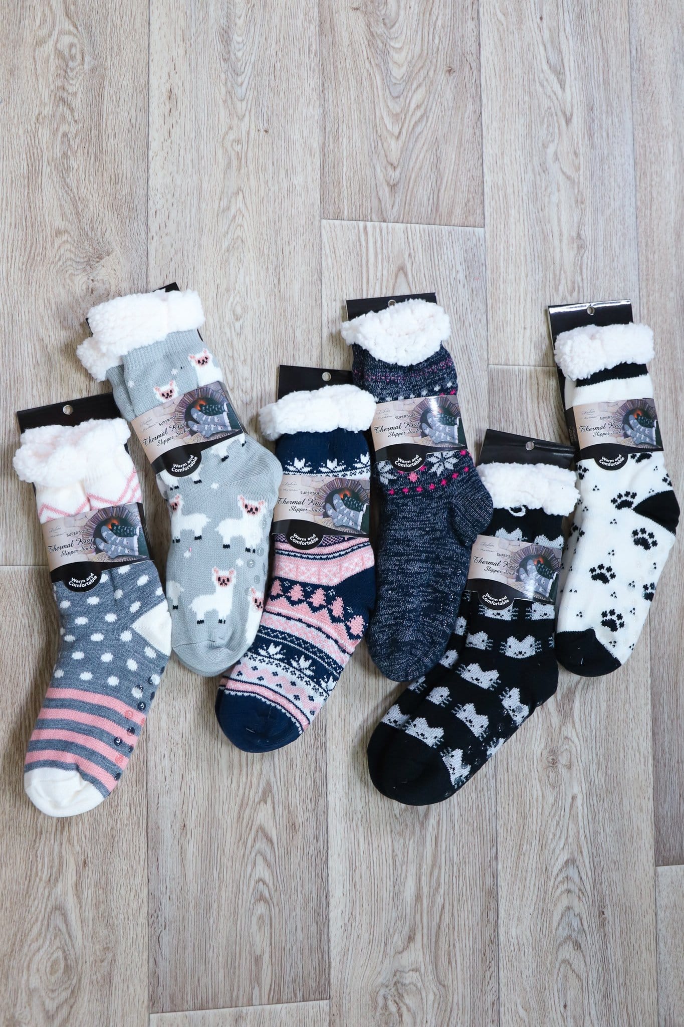 fun patterned sock collection