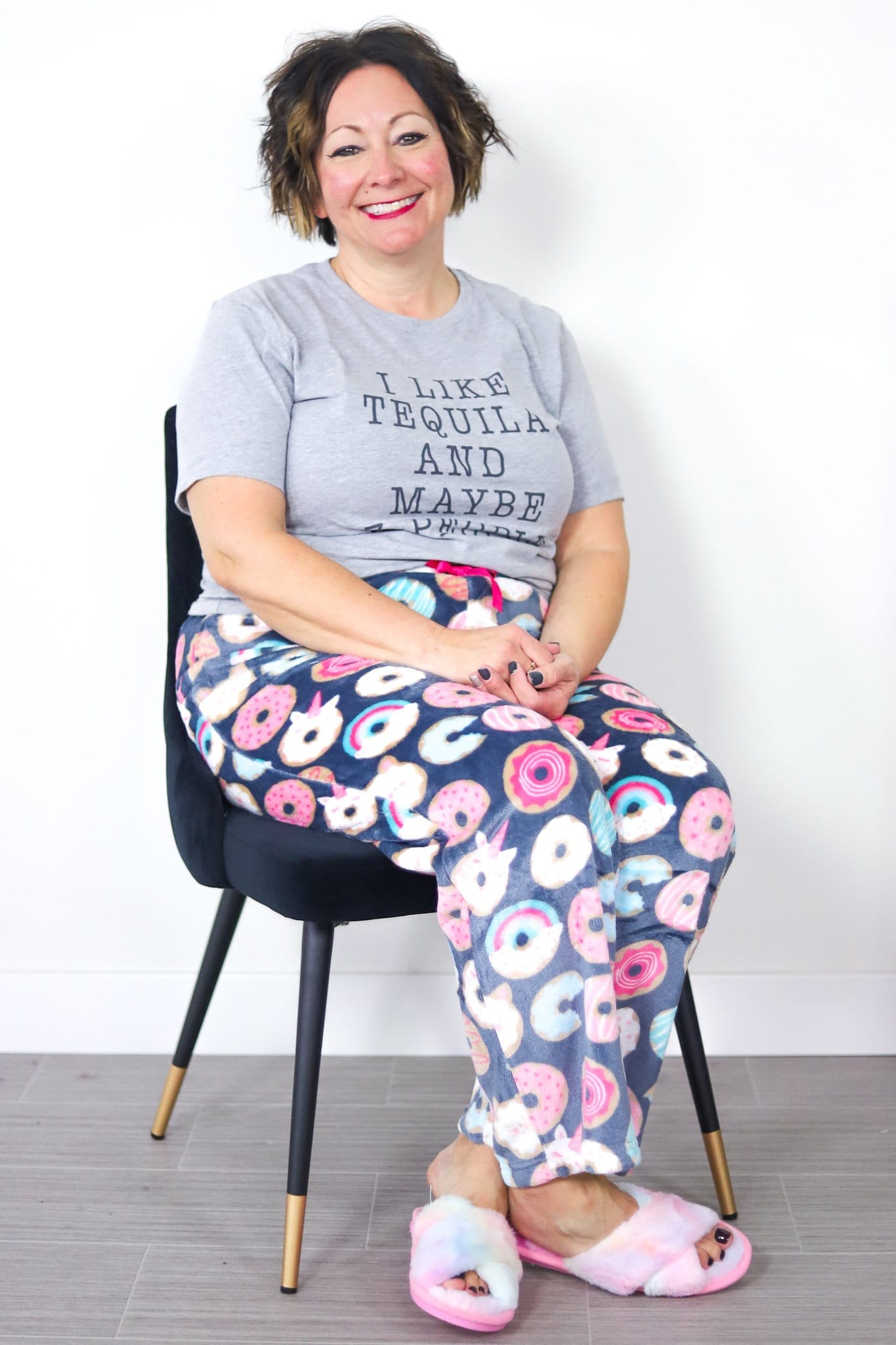 blue donut soft PJ bottom