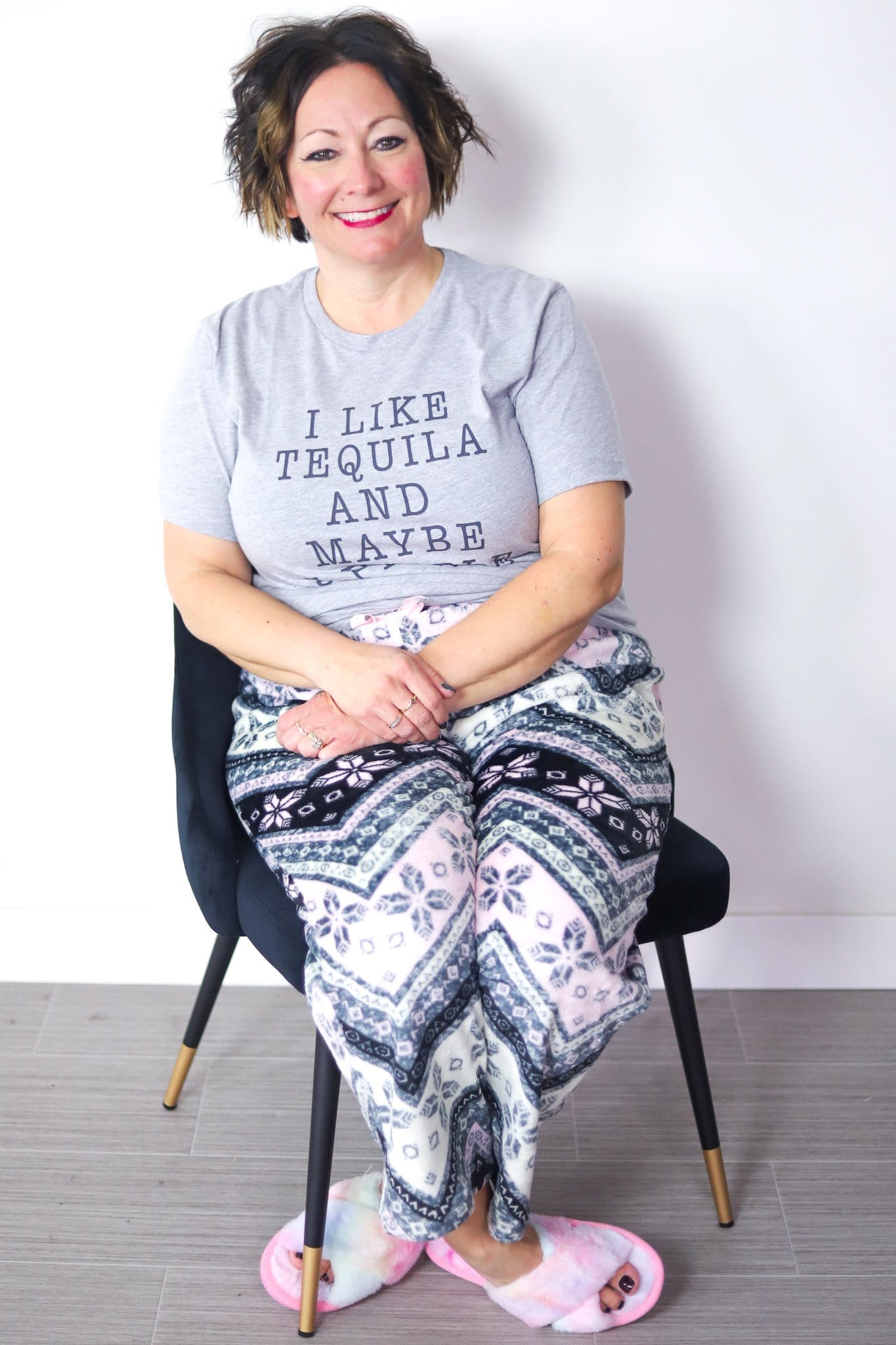 soft winter print PJ bottoms